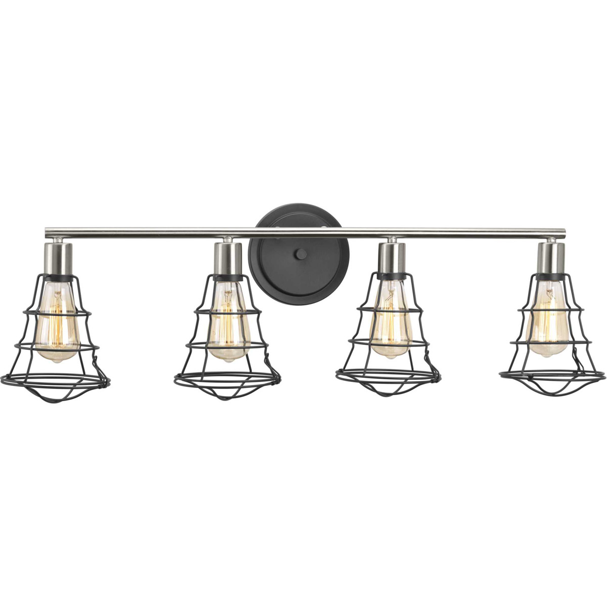 Gauge 4 Light 34.63 inch Graphite Bath Vanity Wall Light