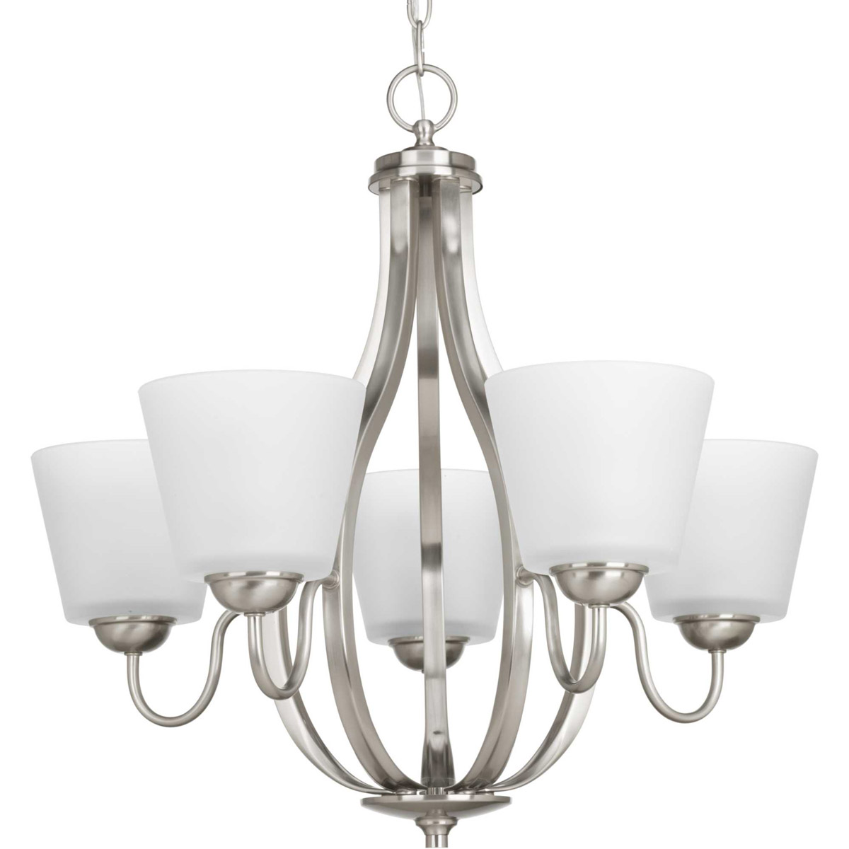 Arden 5 Light 24.63 inch Brushed Nickel Chandelier Ceiling Light