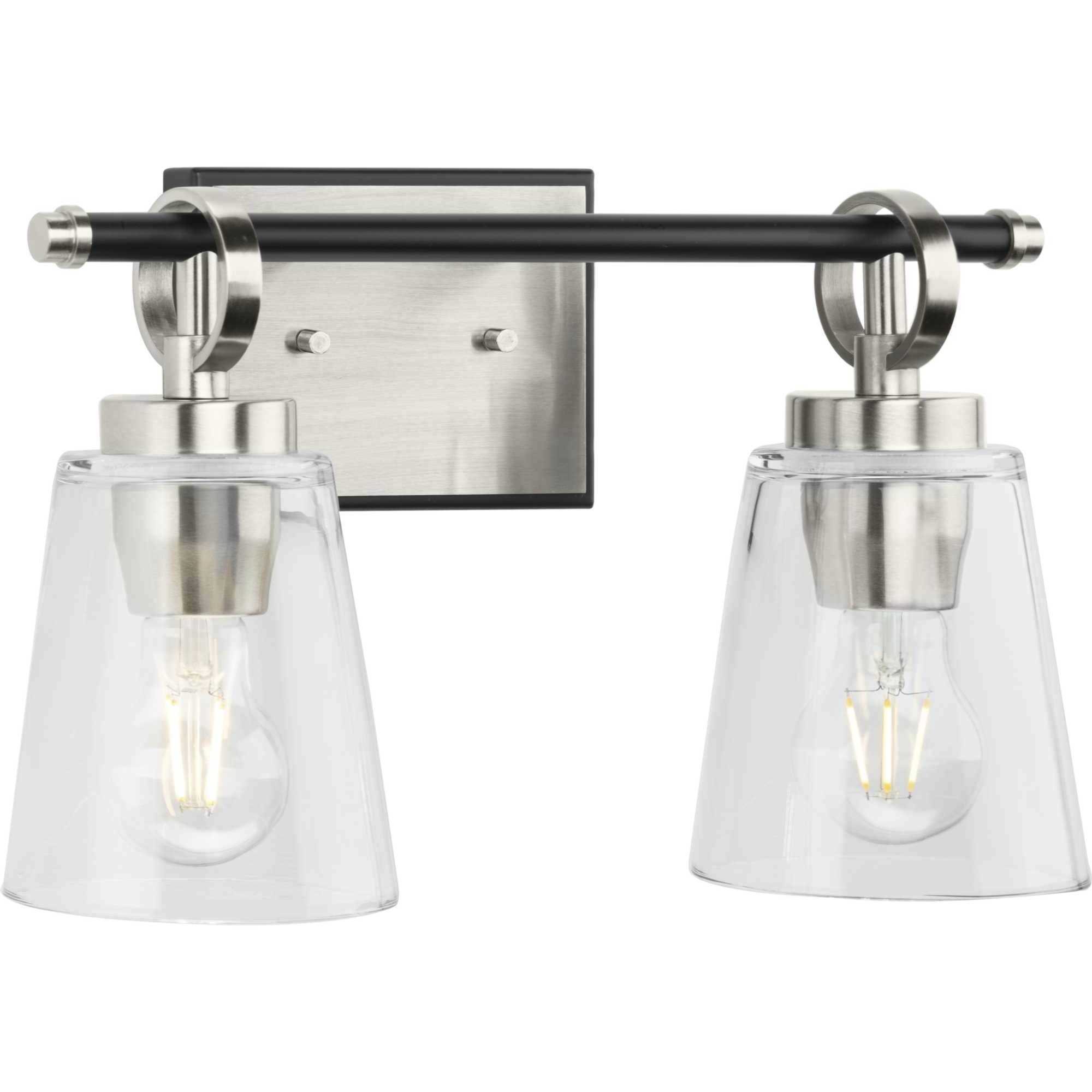 Cassell 2 Light 14.5 inch Brushed Nickel Bathroom Vanity Light Wall Light
