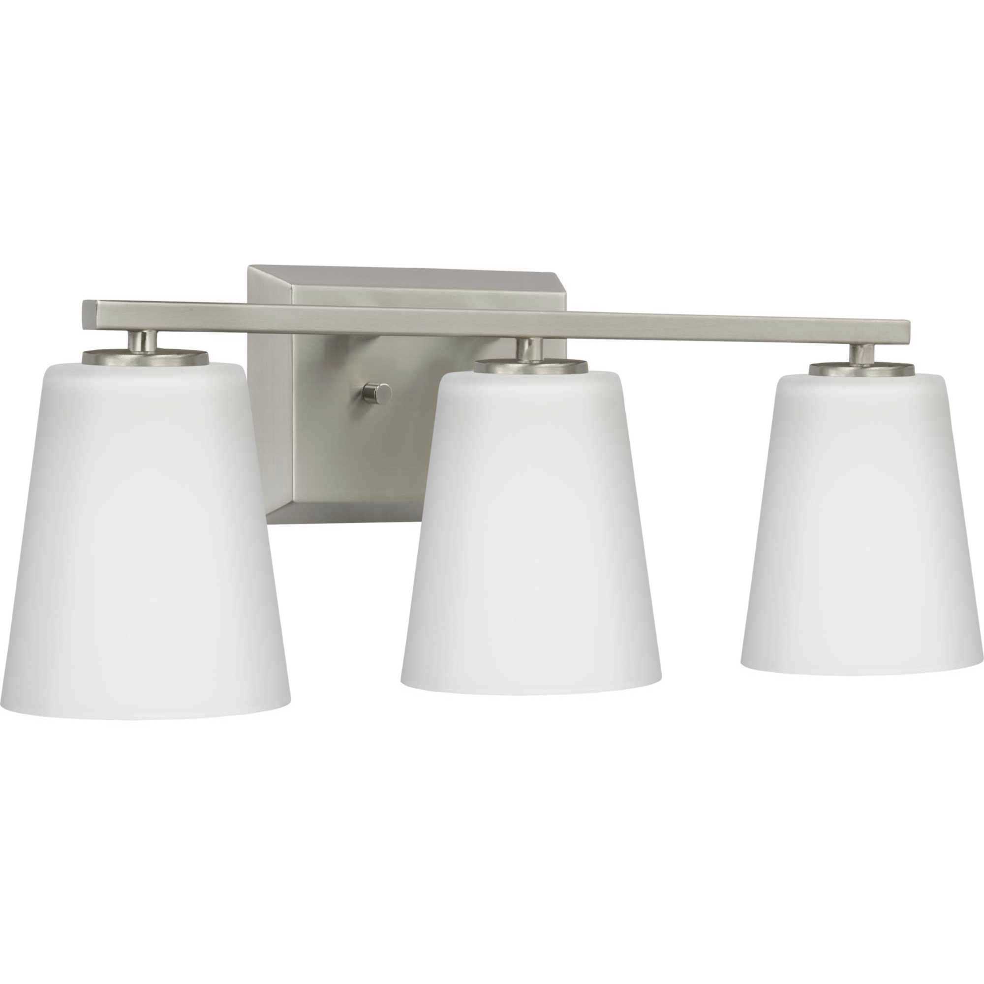 Vertex 3 Light 20.87 inch Brushed Nickel Bath Light Wall Light