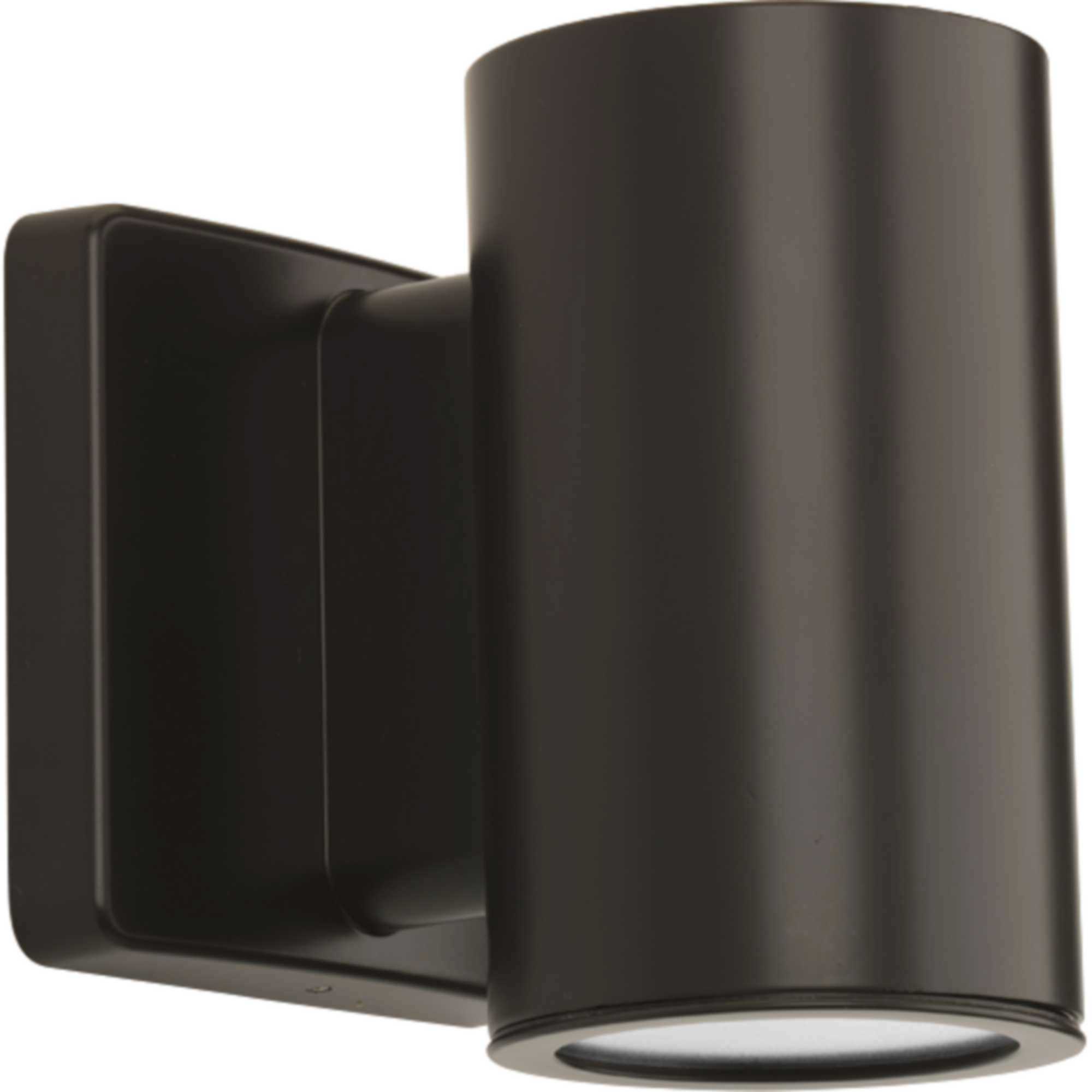 Cylinders Outdoor Wall Mount Downlight Cylinder in Antique Bronze, Progress LED
