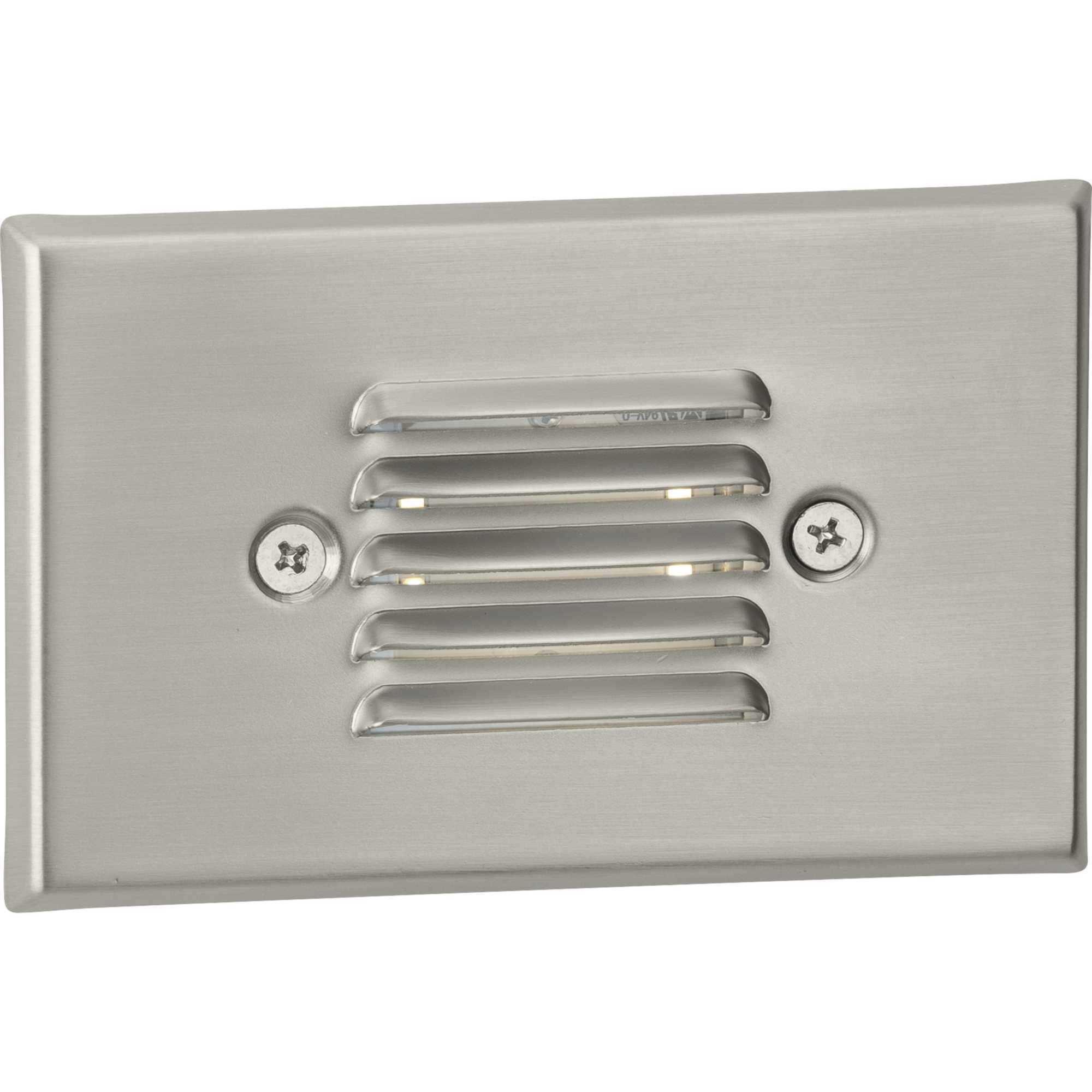 LED Step Lights 120 4.5 watt Brushed Nickel Indoor/Outdoor Step Light, Progress LED