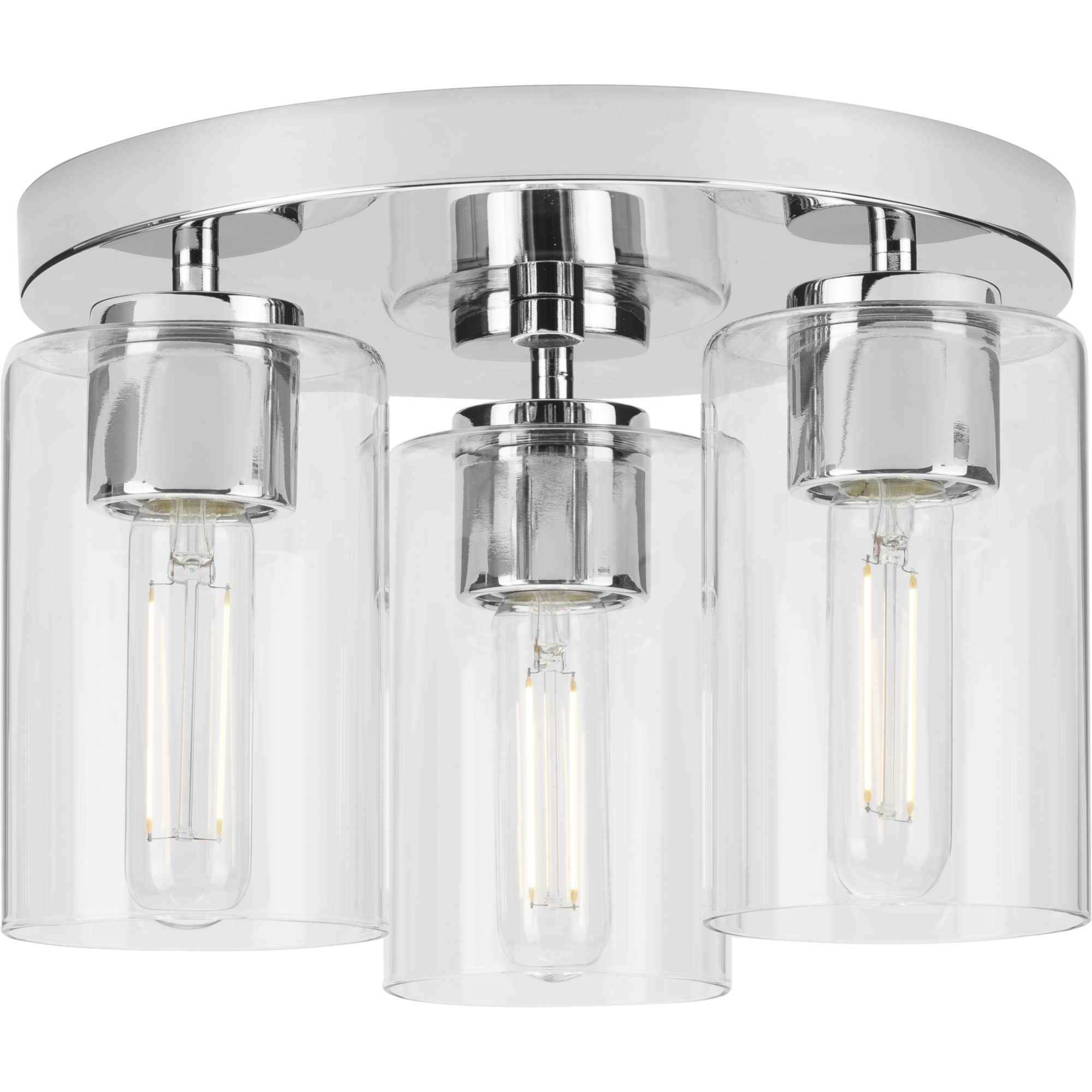 Cofield 3 Light 12 inch Polished Chrome Flushmount Ceiling Light