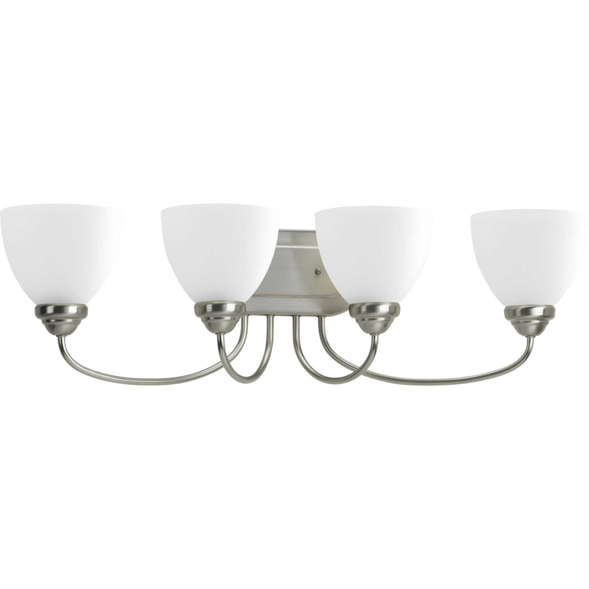 Heart 4 Light 29.88 inch Brushed Nickel Bath Vanity Wall Light