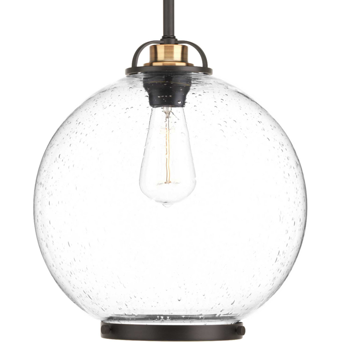 Chronicle 1 Light 12 inch Antique Bronze Pendant Ceiling Light, Design Series