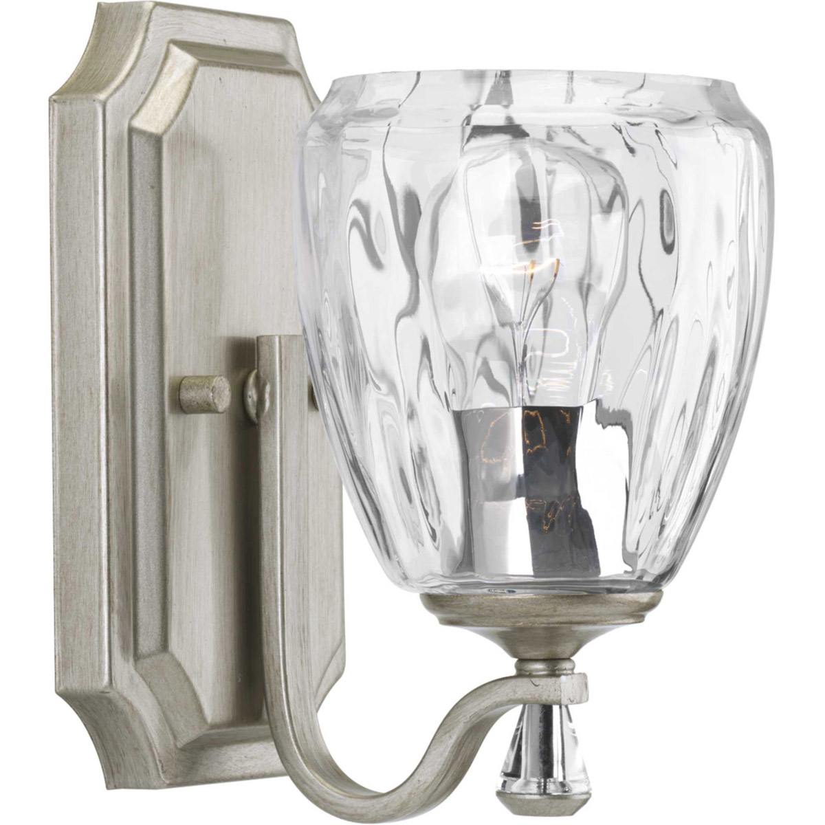 Anjoux 1 Light 5 inch Silver Ridge Bath Vanity Wall Light