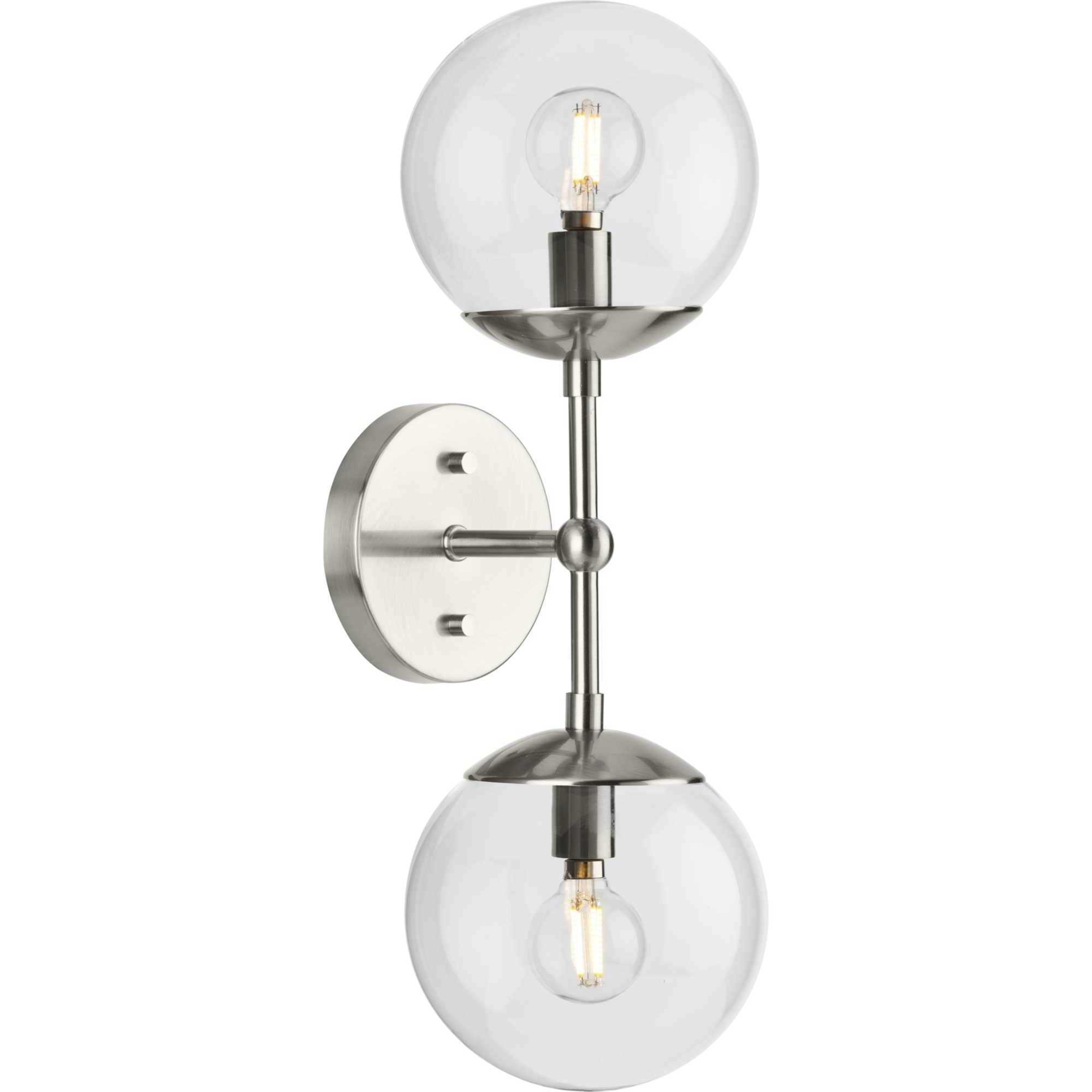 Atwell 2 Light 6.75 inch Brushed Nickel Wall Sconce Wall Light