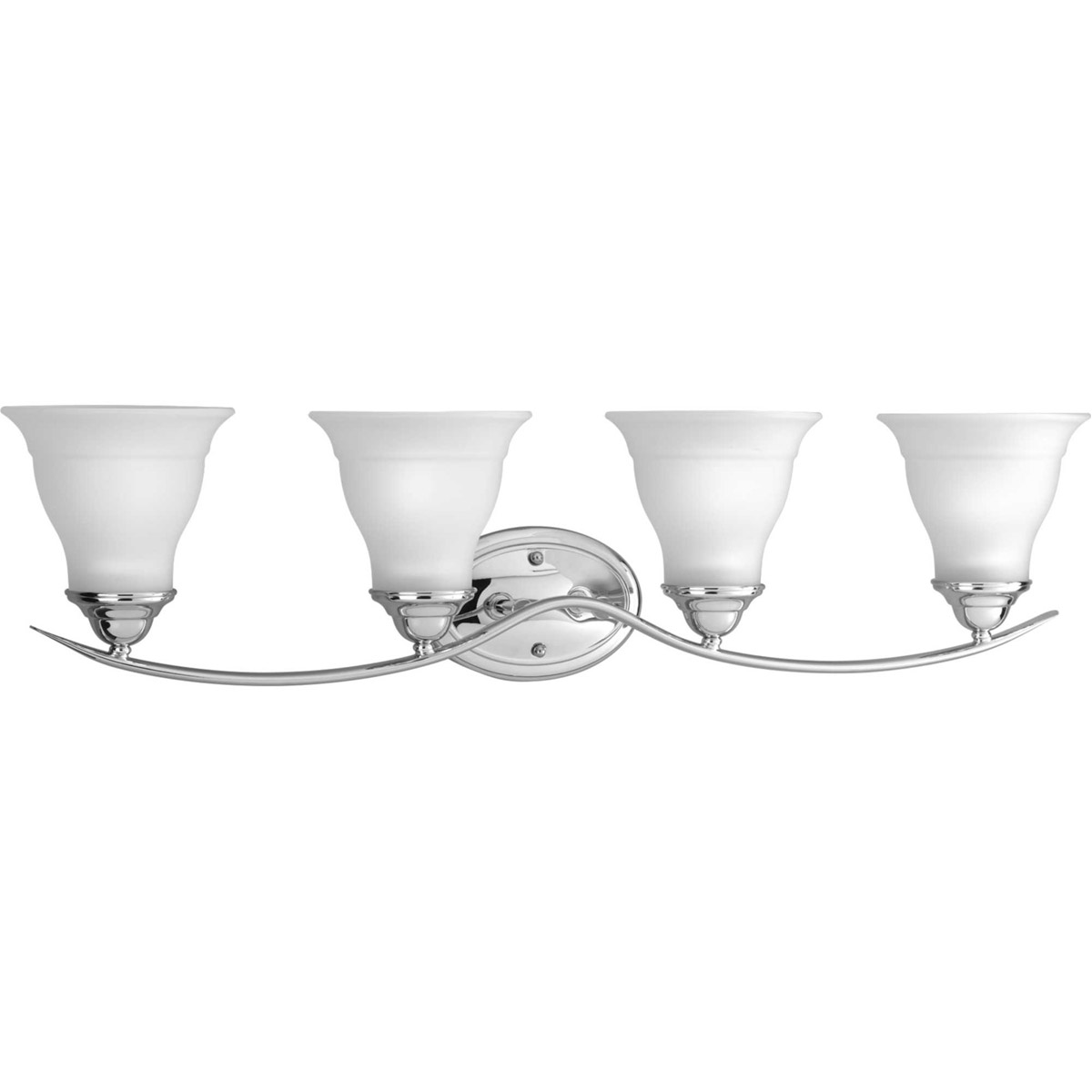Trinity 4 Light 33.25 inch Polished Chrome Bath Vanity Wall Light