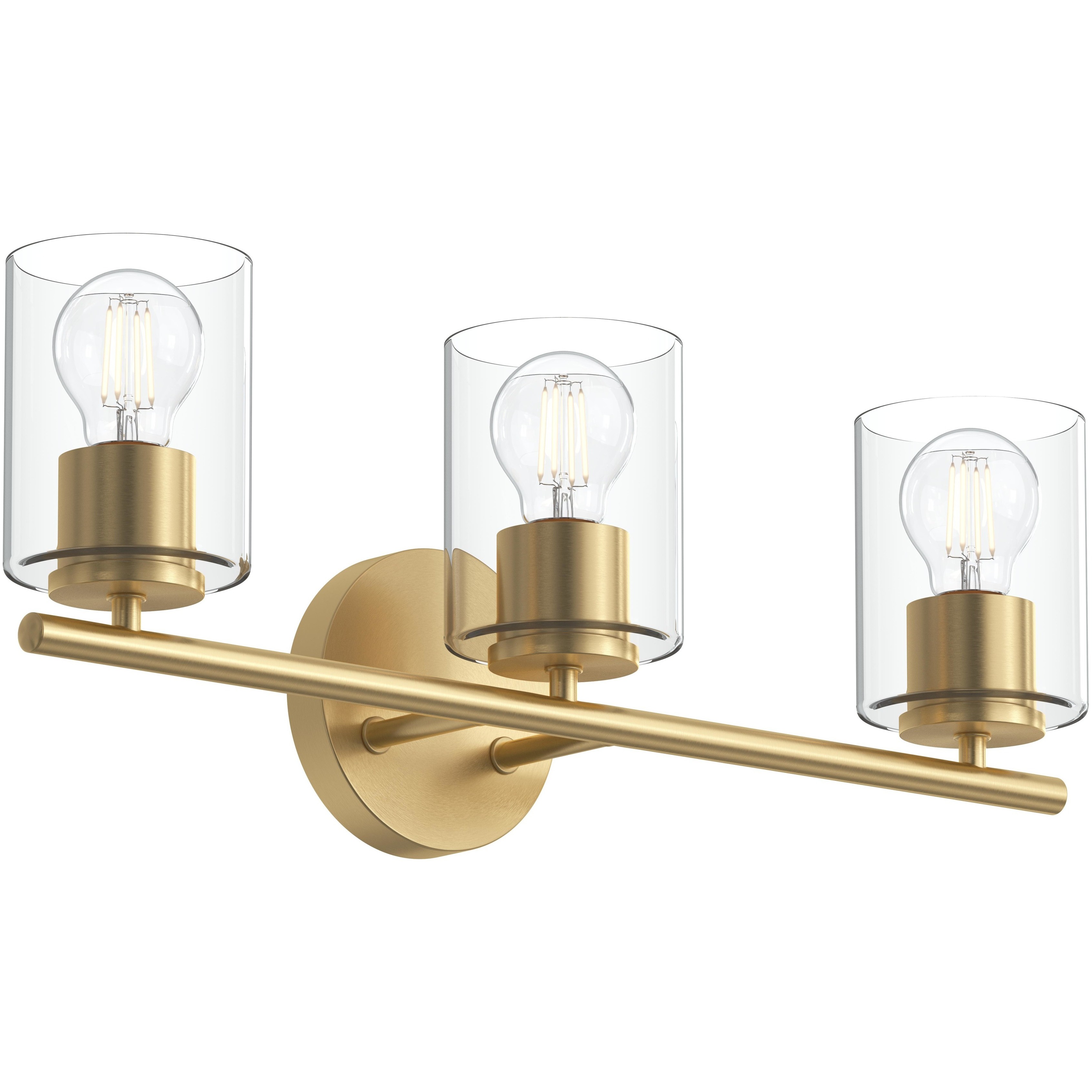 Replay 3 Light 22 inch Brushed Gold Bath & Vanity Light Wall Light