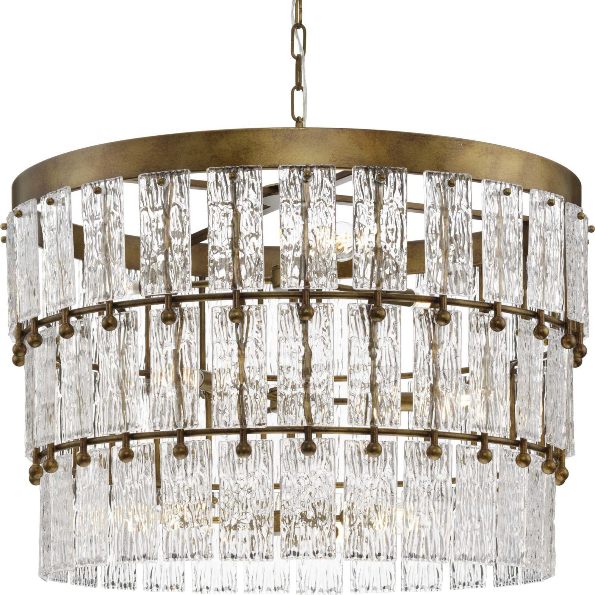 Chevall 9 Light 32 inch Gold Ombre Chandelier Ceiling Light, Design Series