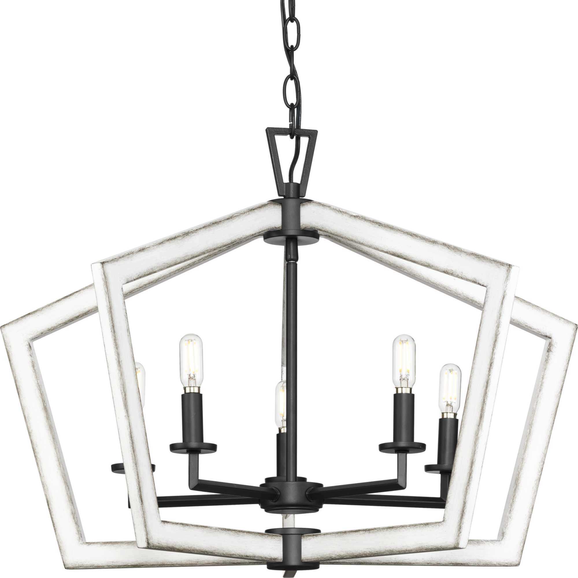 Galloway 5 Light 28 inch Matte Black Pendant Ceiling Light