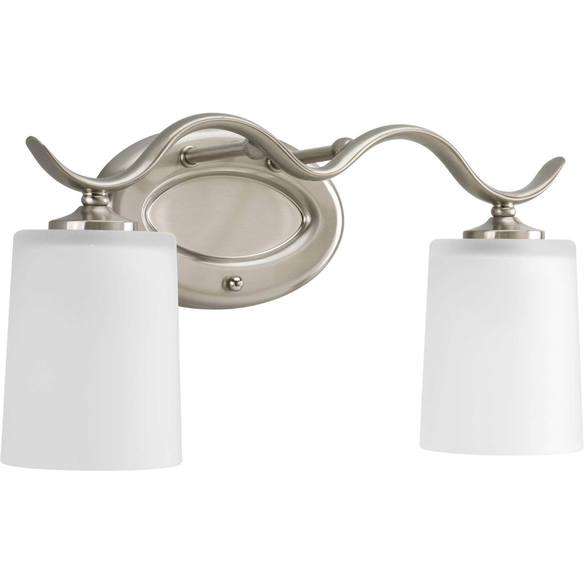 Inspire 2 Light 15 inch Brushed Nickel Bath Vanity Wall Light