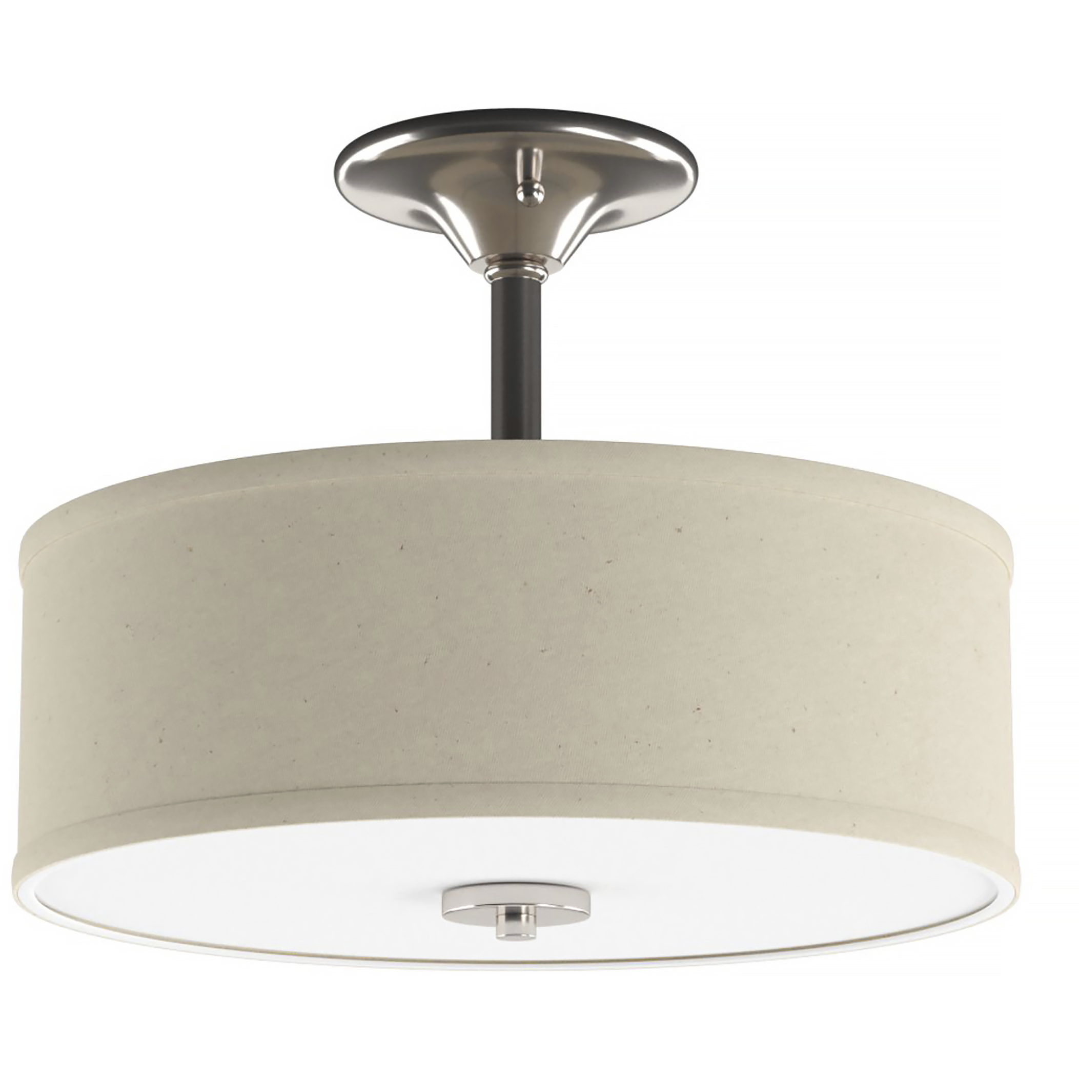 Inspire 2 Light 13 inch Brushed Nickel Semi-Flush Mount Ceiling Light