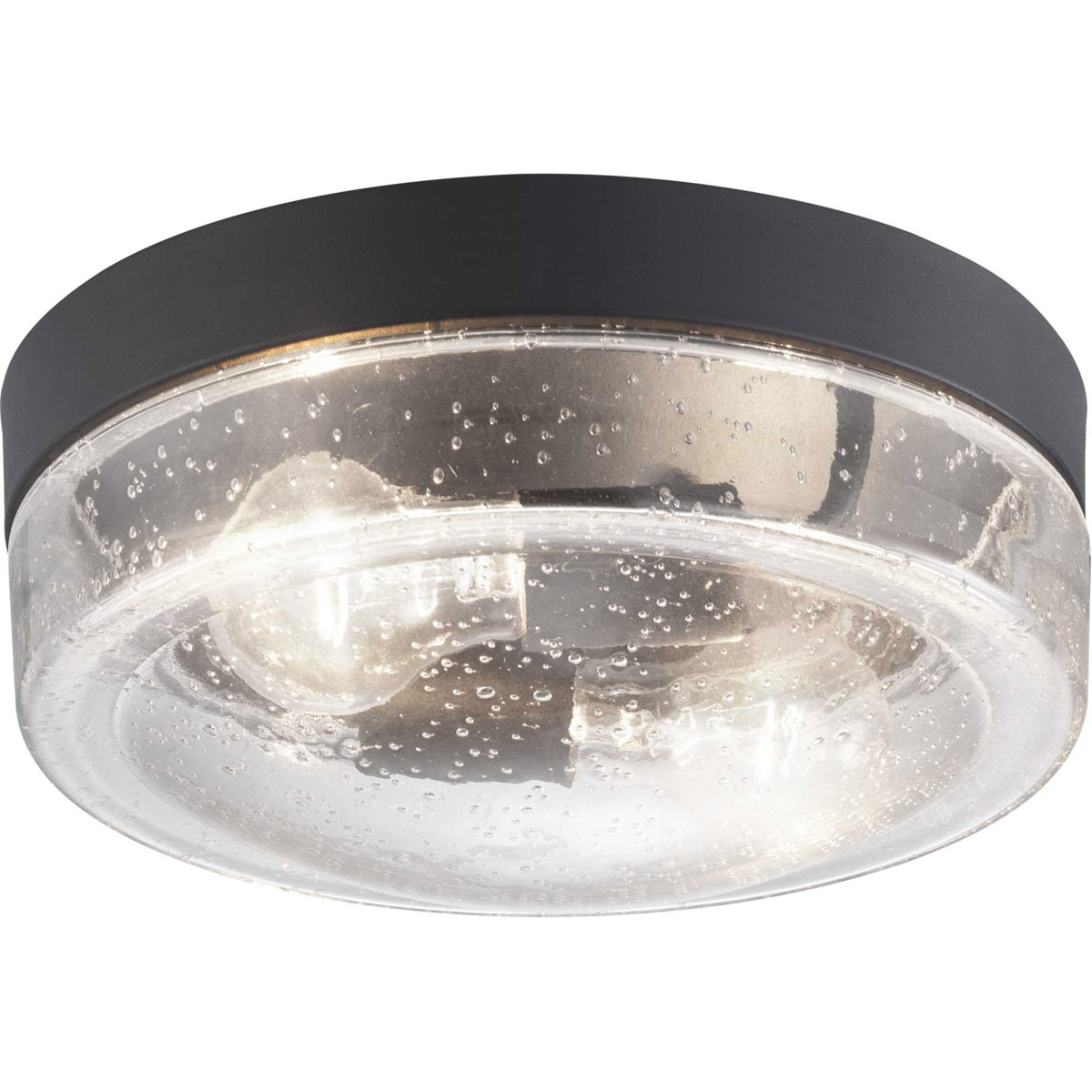 Weldon 2 Light 11 inch Textured Black Outdoor Flush Mount