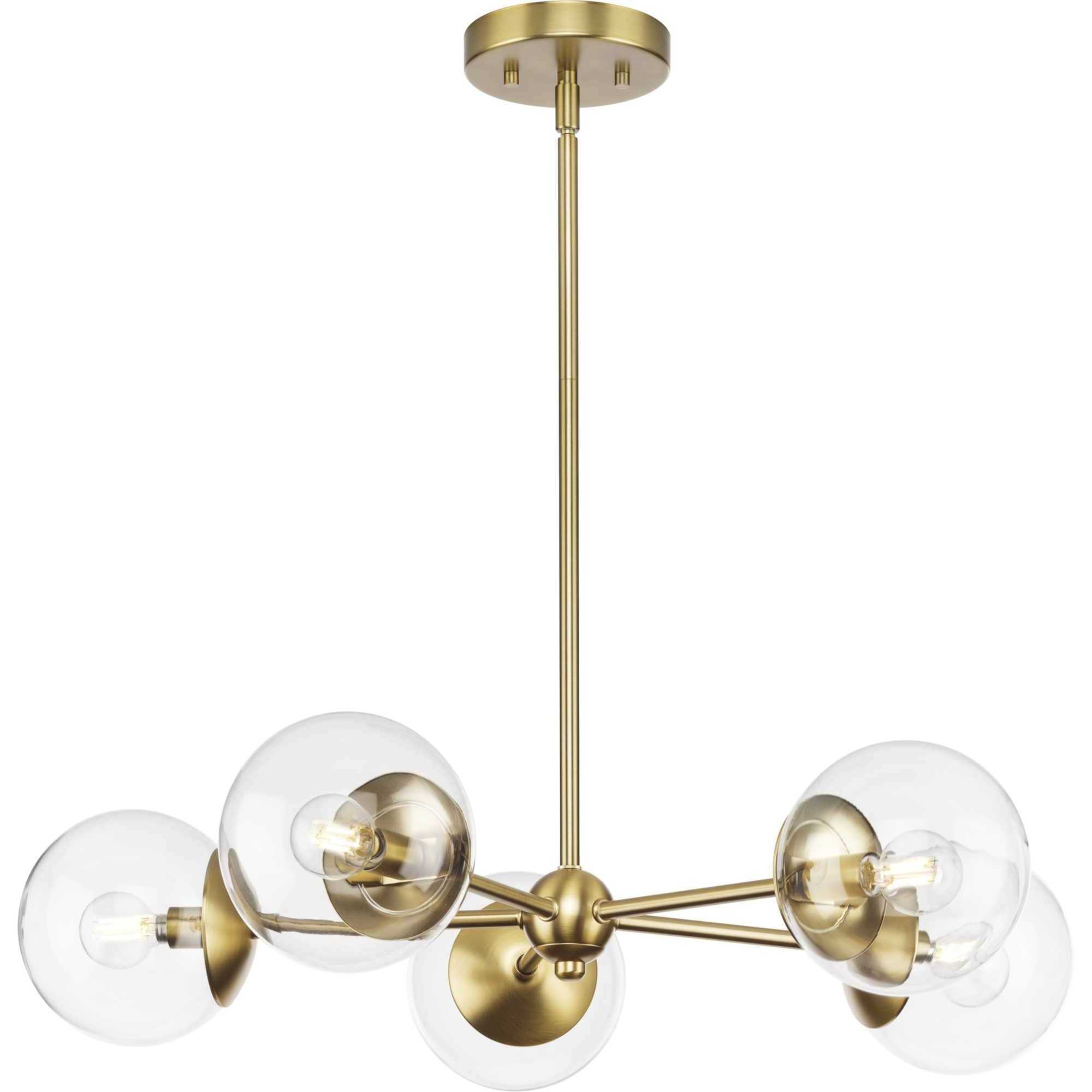 Atwell 5 Light 28 inch Brushed Bronze Chandelier Ceiling Light
