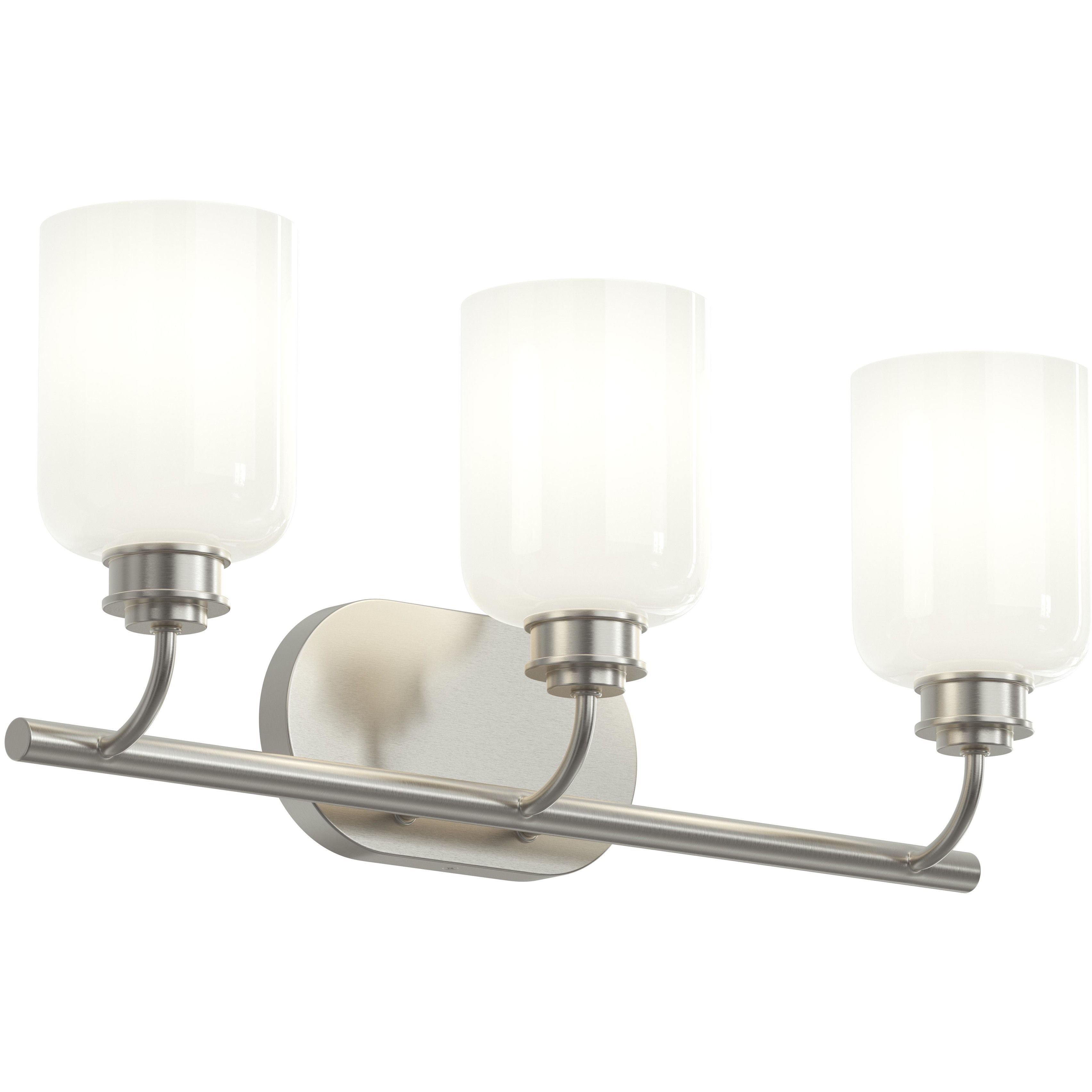 Reines 3 Light 22.75 inch Brushed Nickel Bath Vanity Wall Light