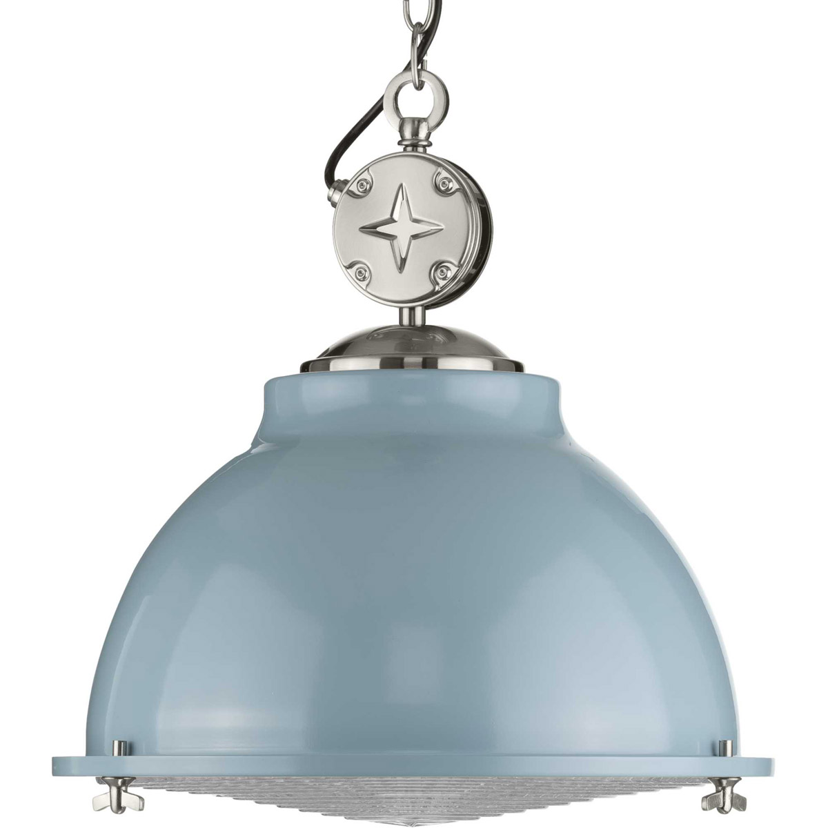 Progress P500212-164 Medal 1 Light Coastal Blue Pendant