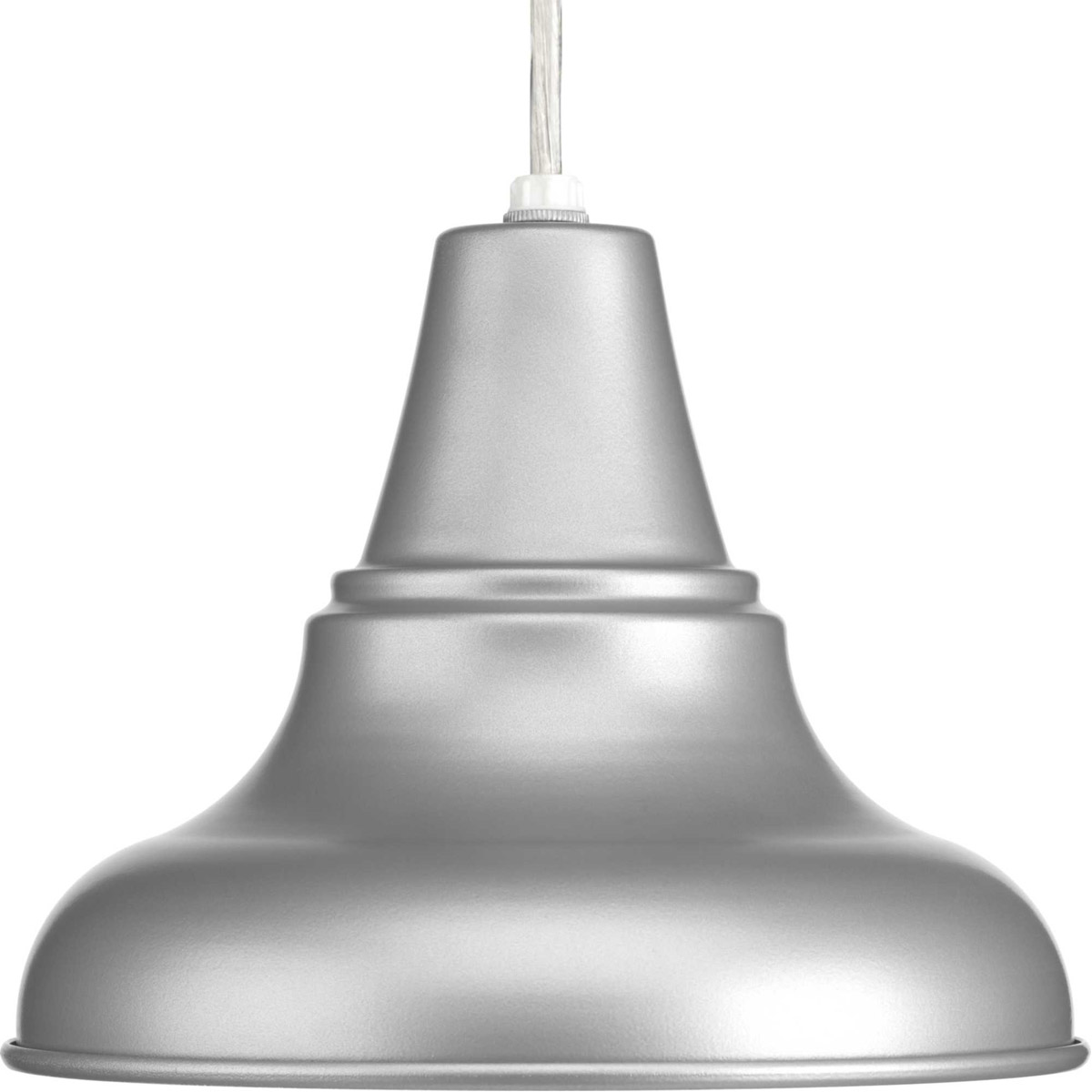 District 1 Light 8 inch Metallic Gray Outdoor Hanging Lantern, Medium
