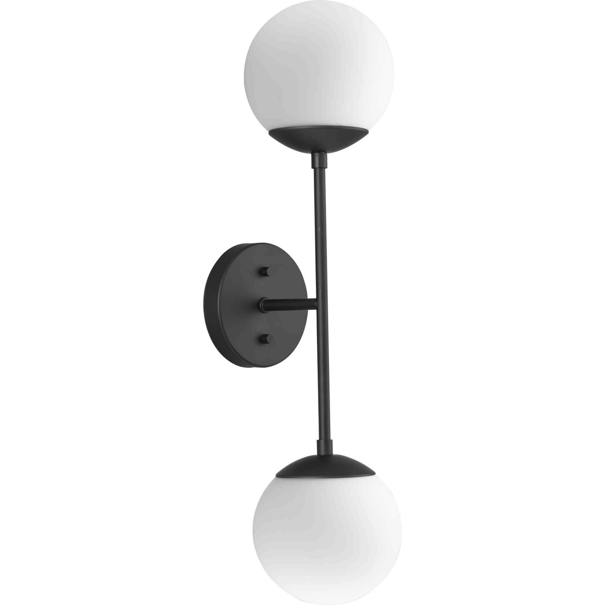 Haas 2 Light 5.87 inch Matte Black Wall Bracket Wall Light, Design Series