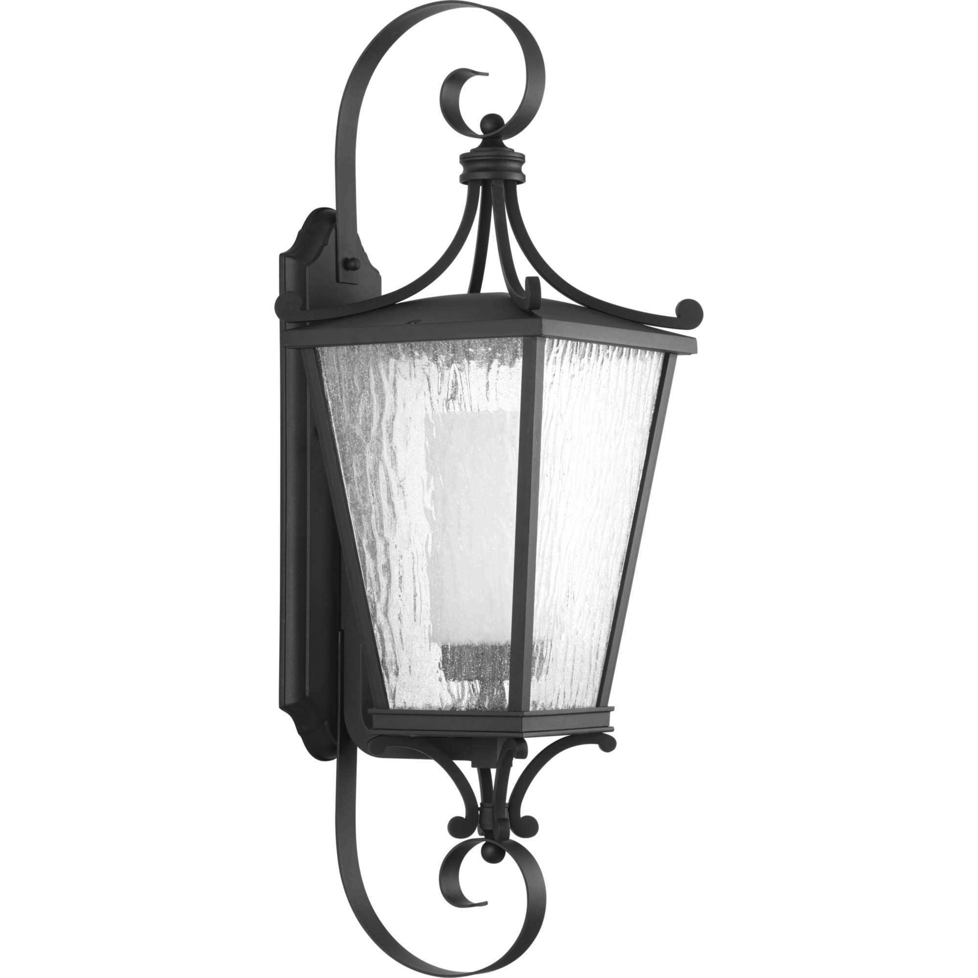 Cadence 1 Light 31 inch Textured Black Outdoor Wall Lantern, Large, Design Series