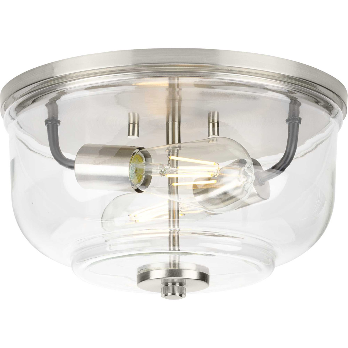 ロズトニル　sec Progress P350205-009 Rushton 2 Light 12 inch Brushed Nickel