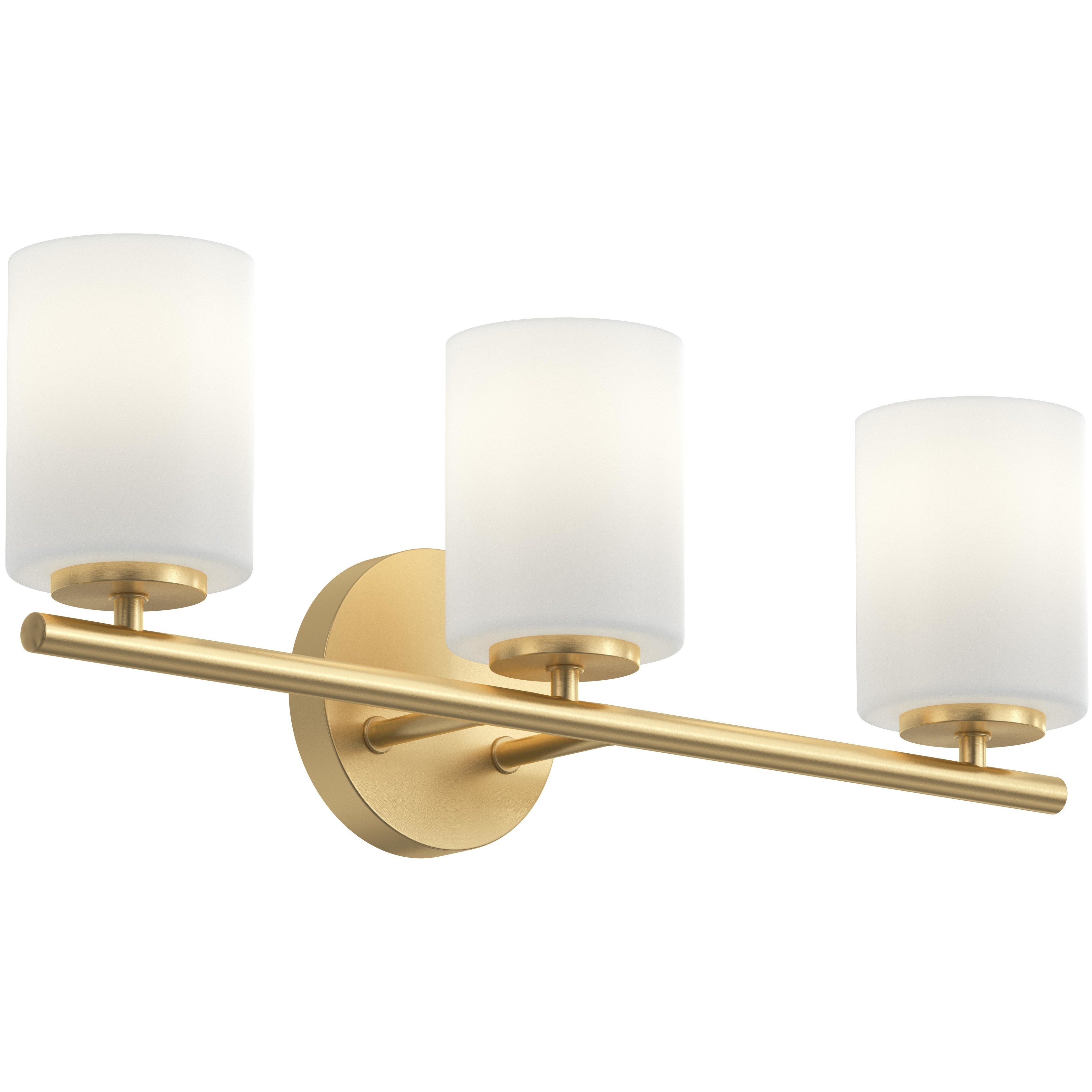 Replay 3 Light 22 inch Brushed Gold Bath & Vanity Light Wall Light