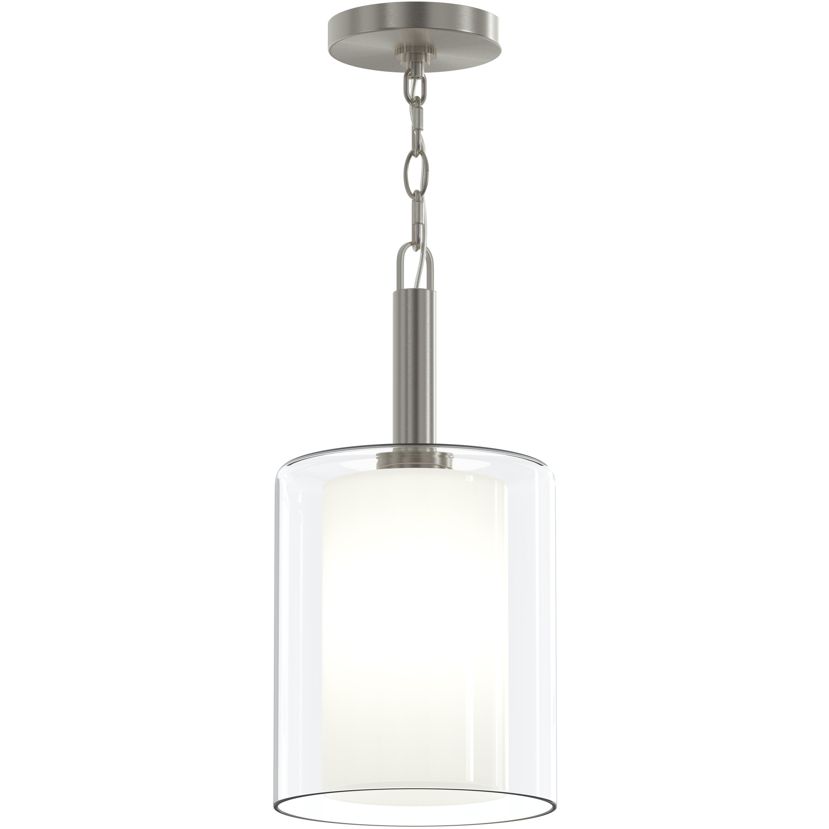 Mack 1 Light 8 inch Brushed Nickel Pendant Ceiling Light