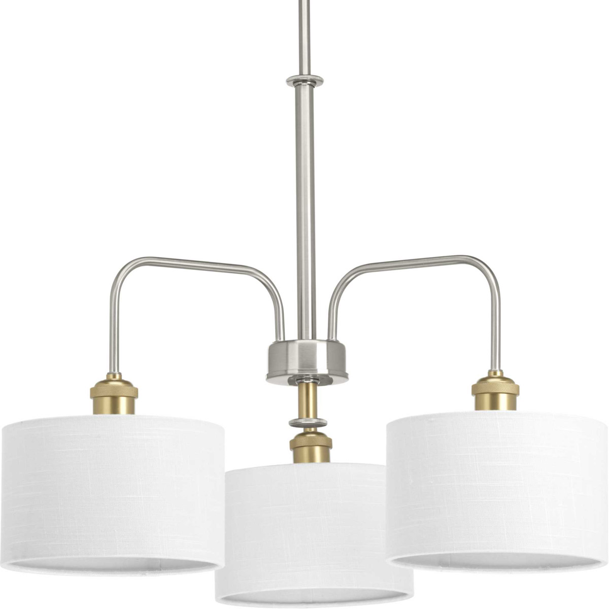 Cordin 3 Light 25 inch Brushed Nickel Chandelier Ceiling Light, Design Series