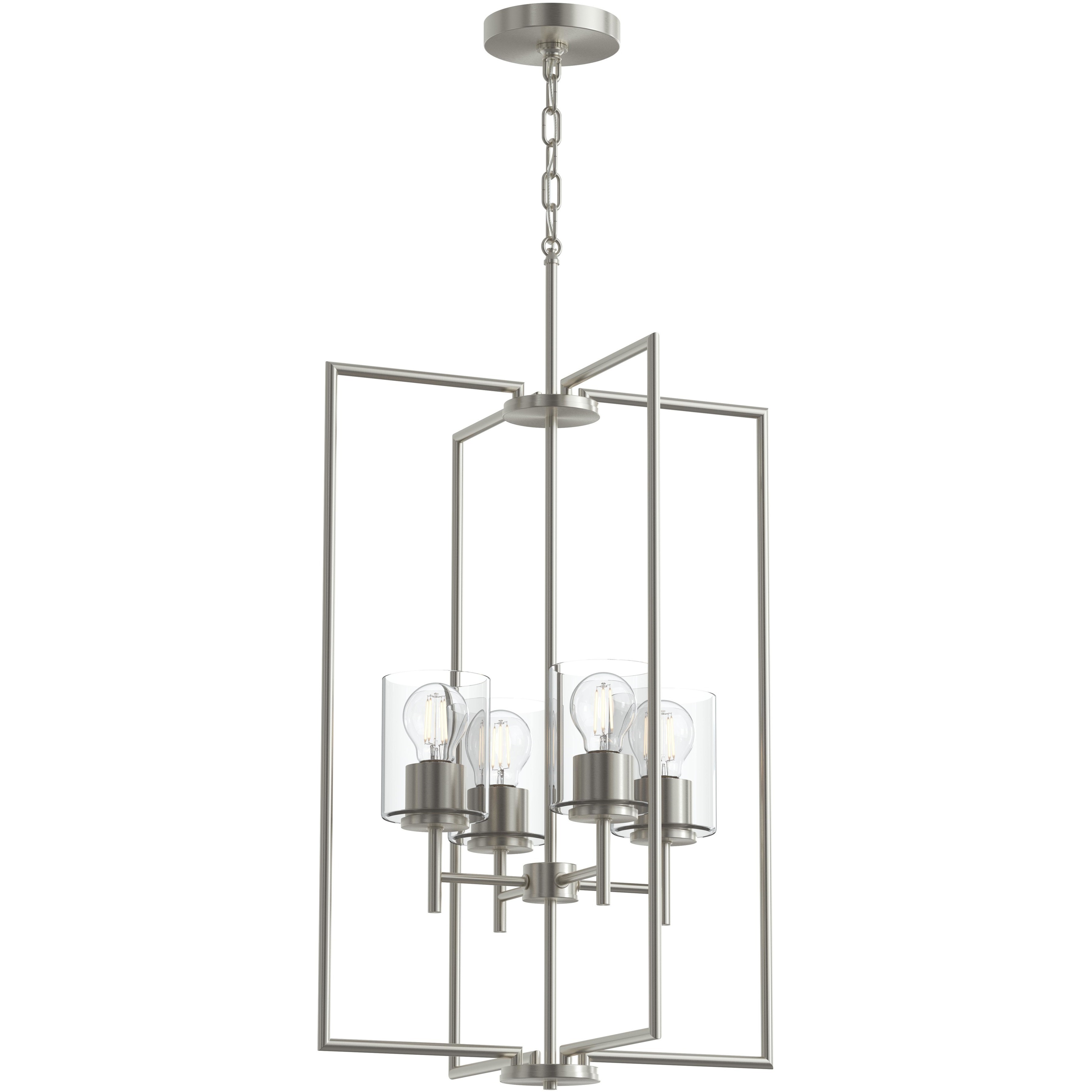 Replay 4 Light 18 inch Brushed Nickel Pendant Ceiling Light