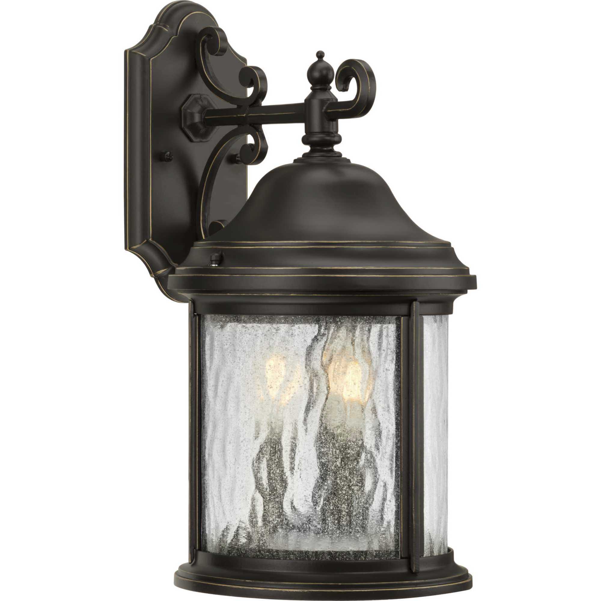 Ashmore 3 Light 17 inch Antique Bronze Outdoor Wall Lantern