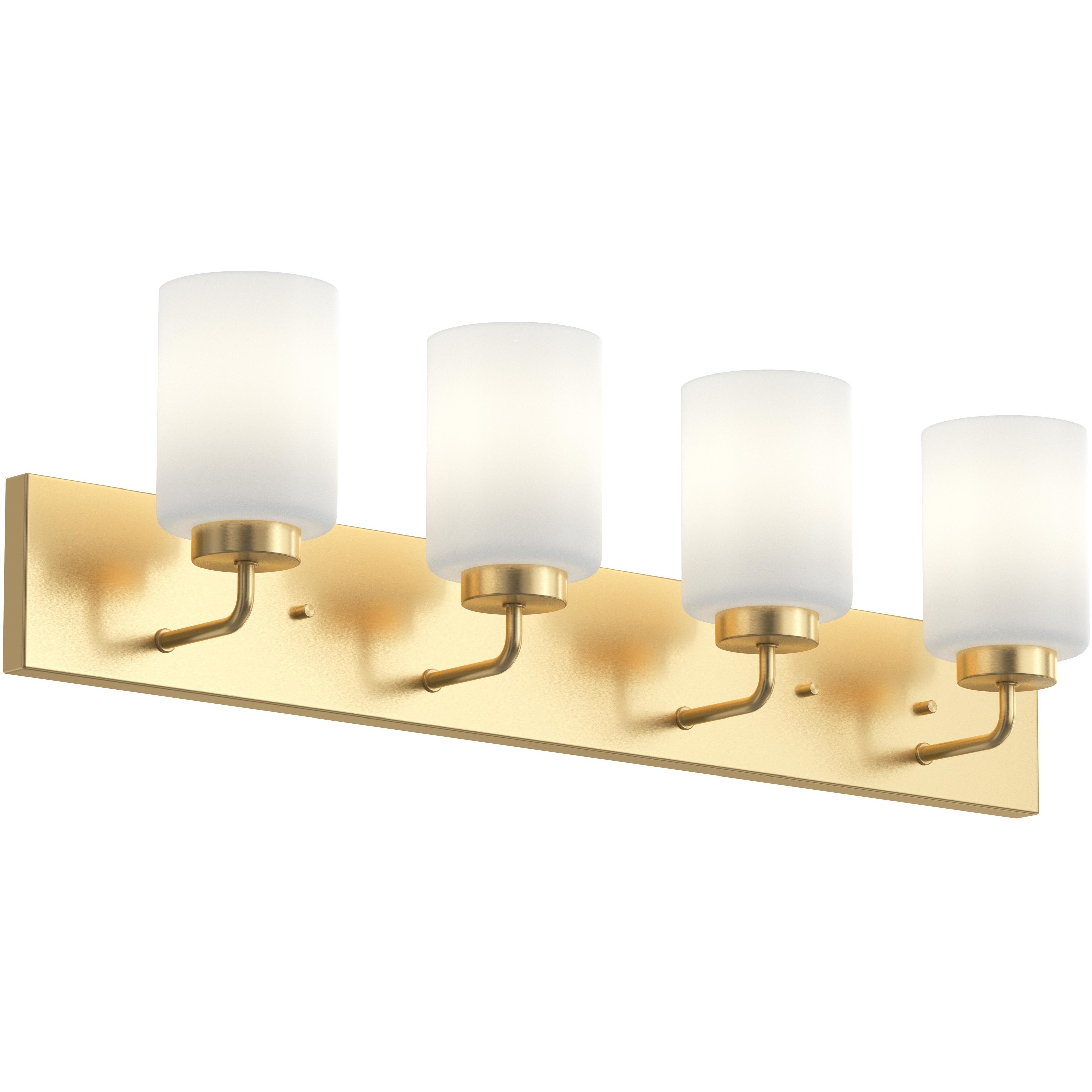 Merry 4 Light 30 inch Brushed Gold Bath Vanity Wall Light
