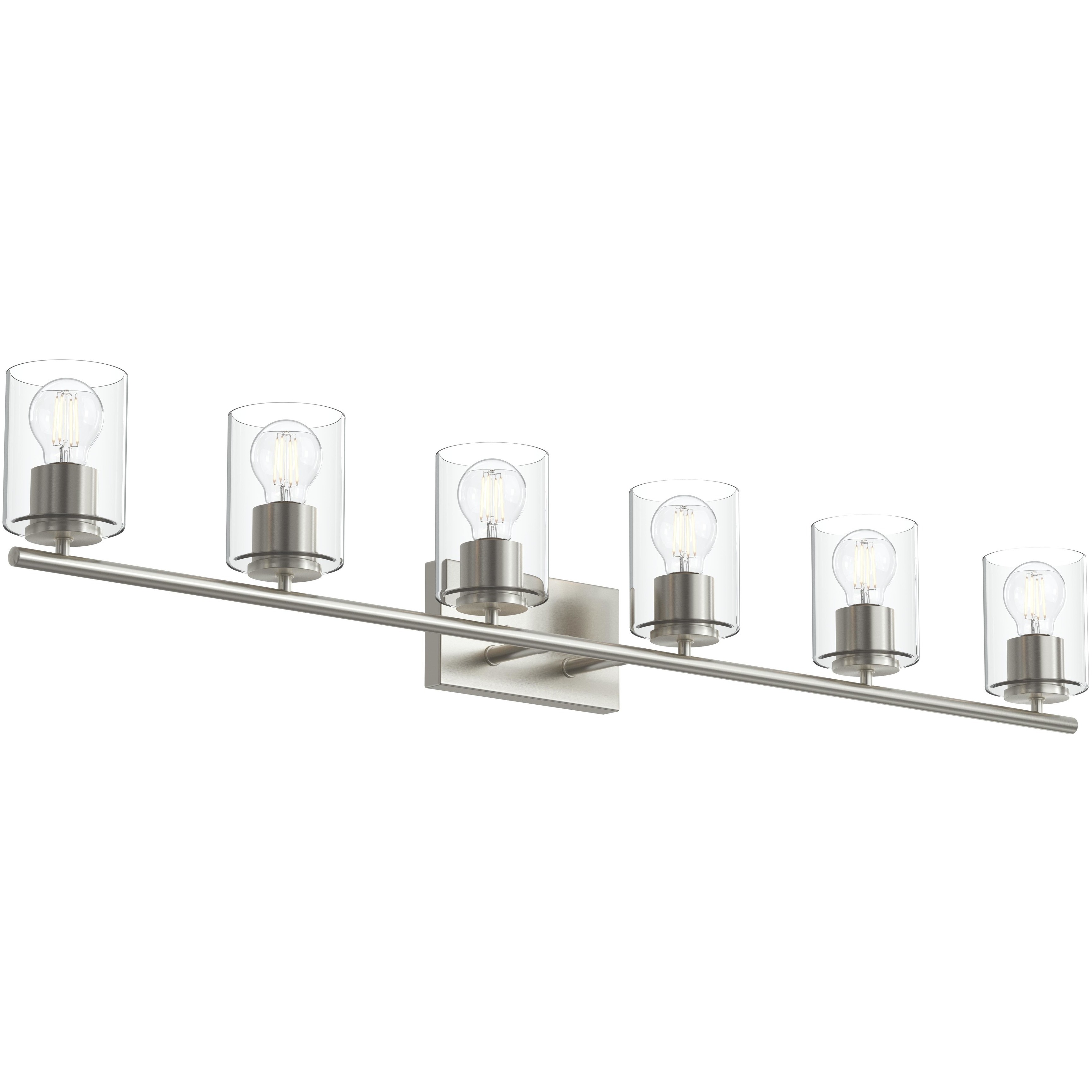 Replay 6 Light 48 inch Brushed Nickel Bath & Vanity Light Wall Light