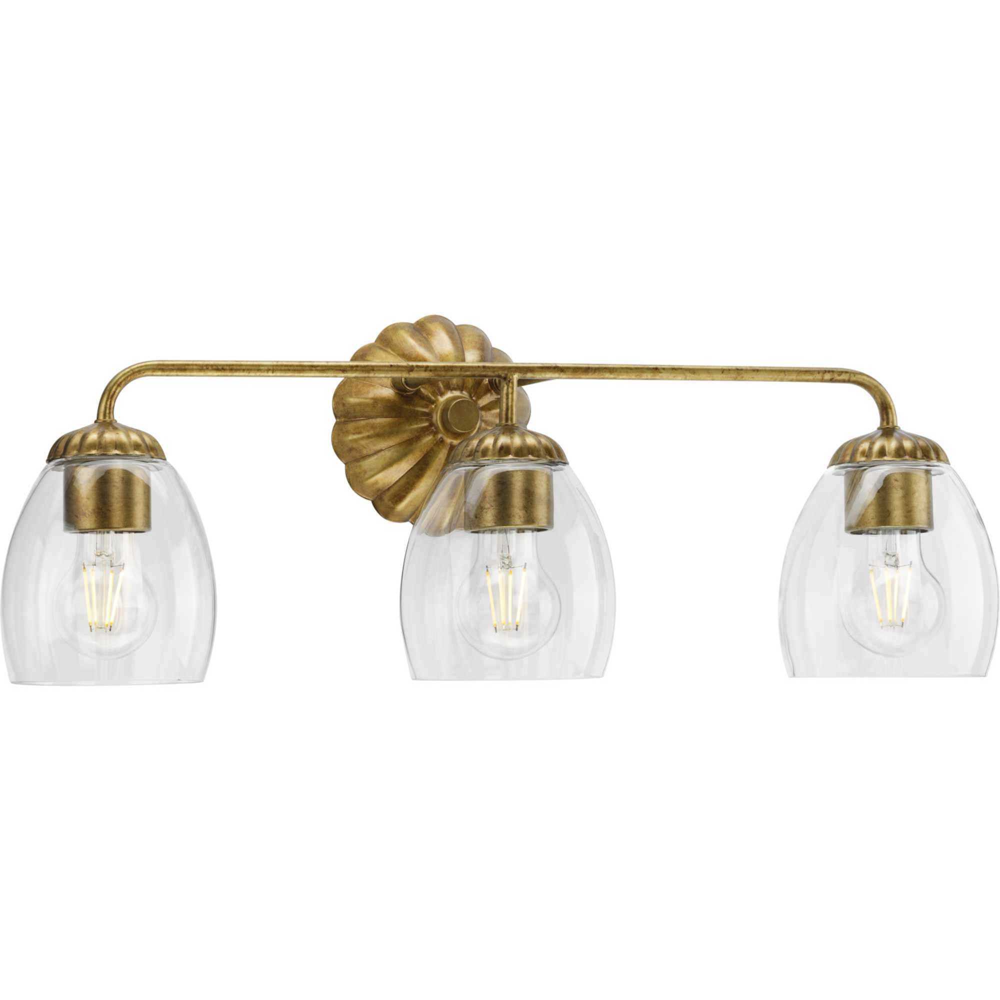 Progress P300490-204 Quillan 3 Light 23.87 inch Gold Ombre 