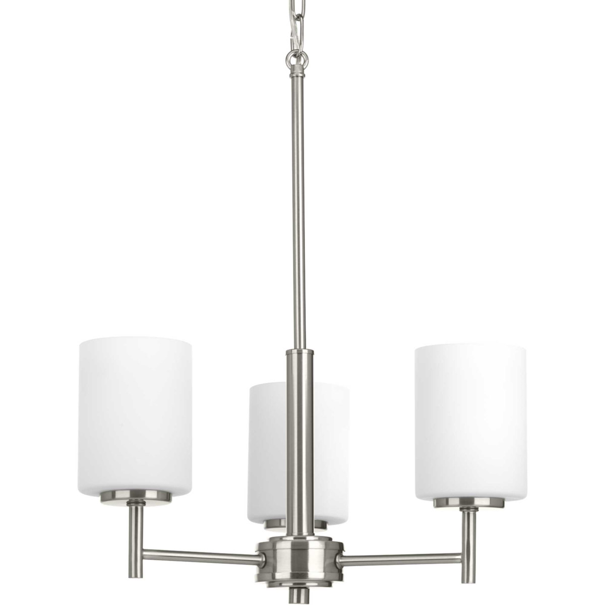 Replay 3 Light 17 inch Brushed Nickel Chandelier Ceiling Light
