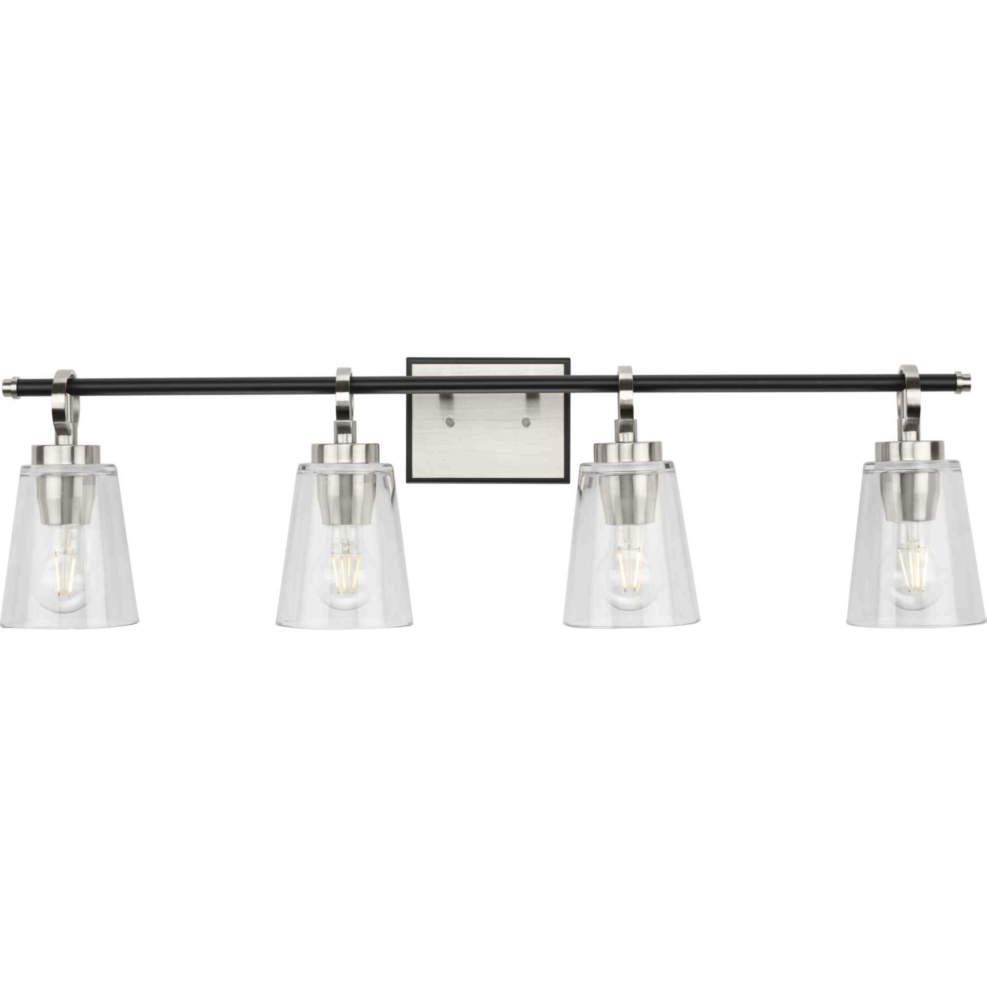 Cassell 4 Light 33.87 inch Brushed Nickel Bathroom Vanity Light Wall Light