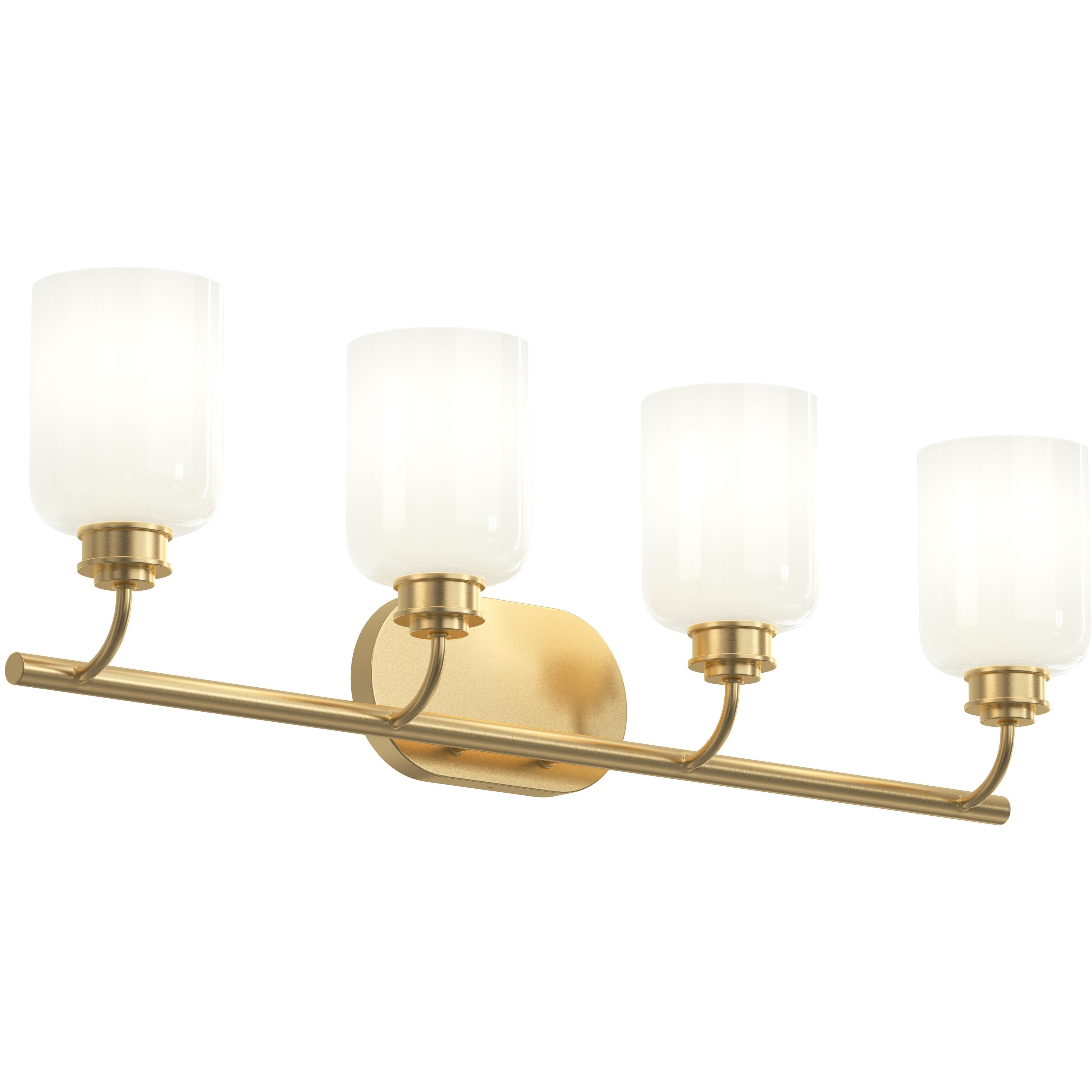 Reines 4 Light 31.75 inch Brushed Gold Bath Vanity Wall Light