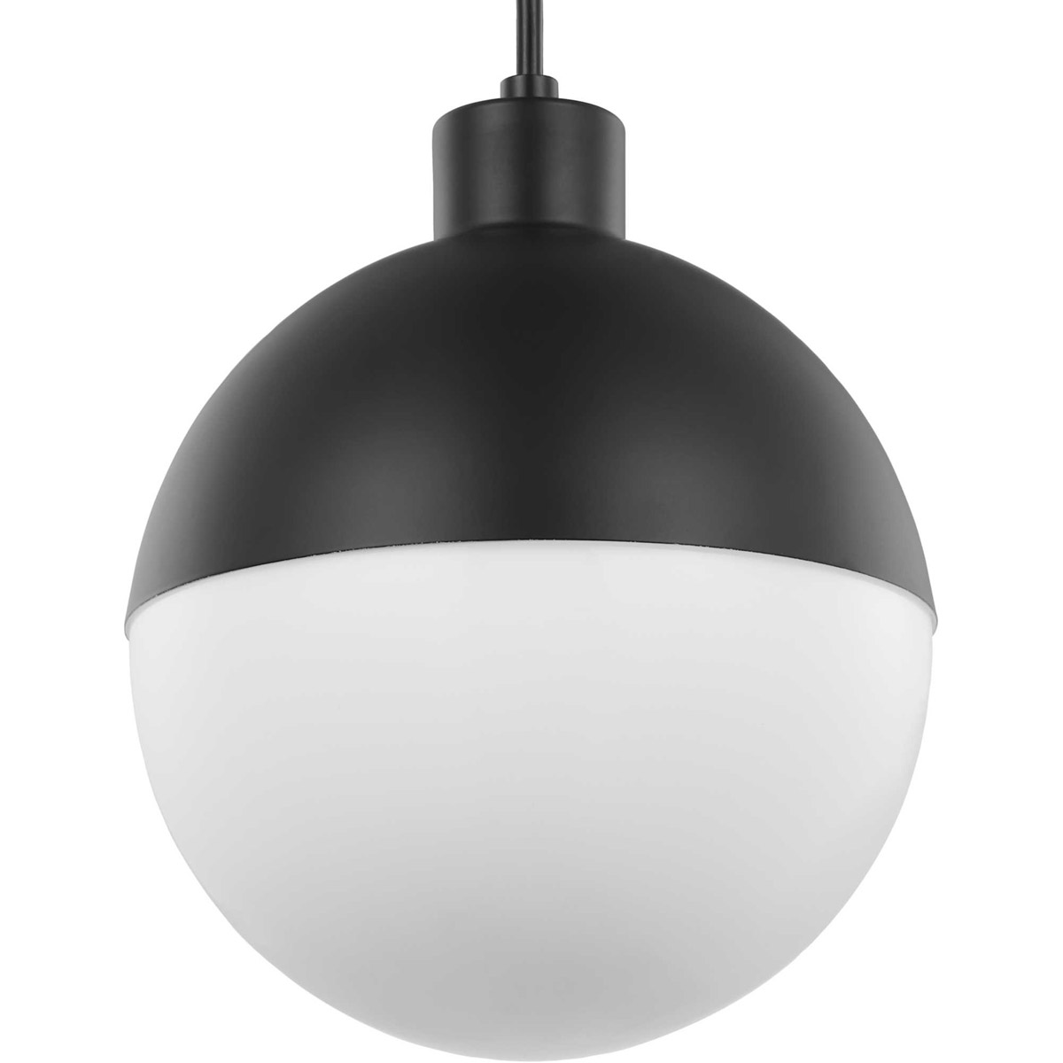 Globe LED LED 8 inch Matte Black Pendant Ceiling Light, Progress LED
