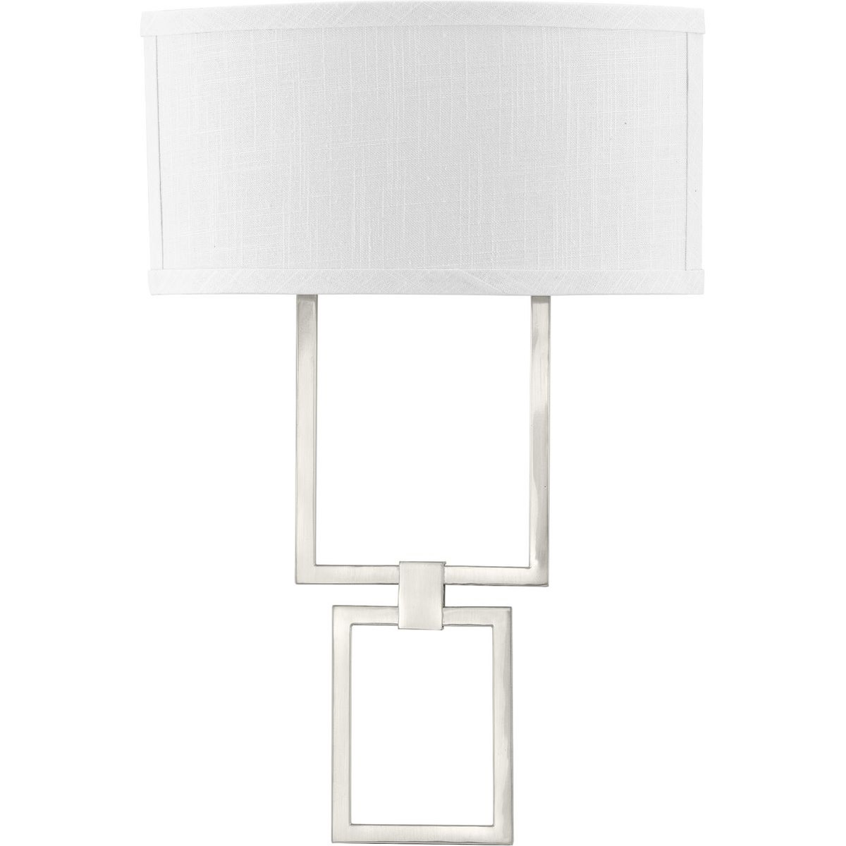 LED Shaded Sconce LED 14 inch Brushed Nickel ADA Wall Sconce Wall Light, Progress LED