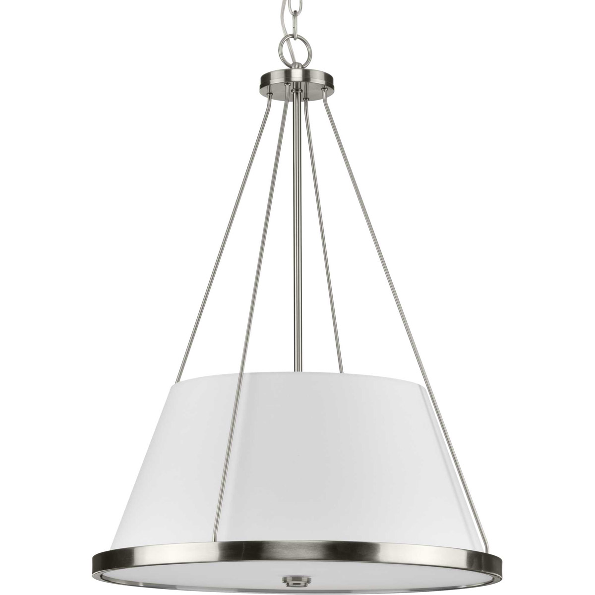 Saffert 3 Light 22 inch Brushed Nickel Pendant Ceiling Light, Design Series