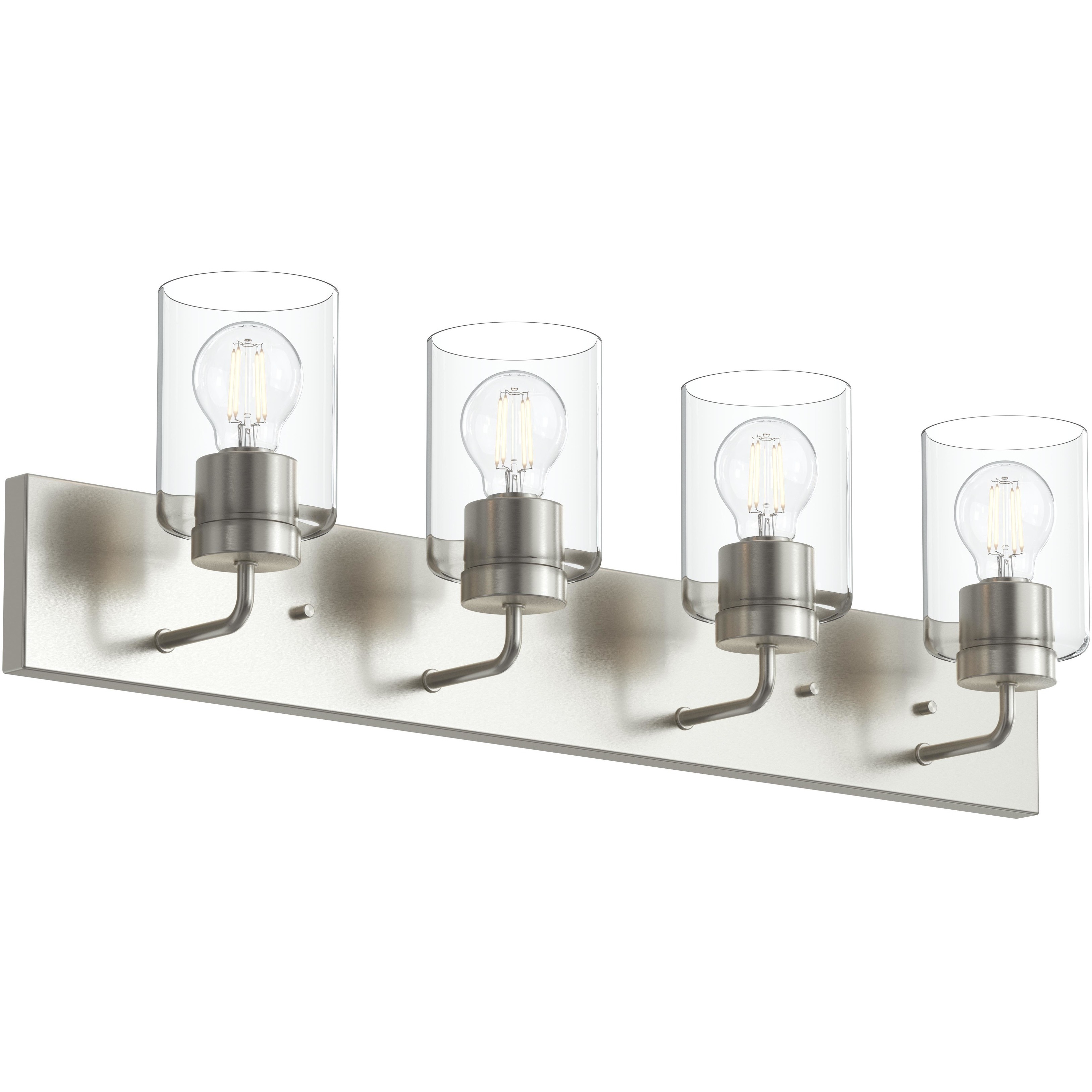 Merry 4 Light 30 inch Brushed Nickel Bath Vanity Wall Light