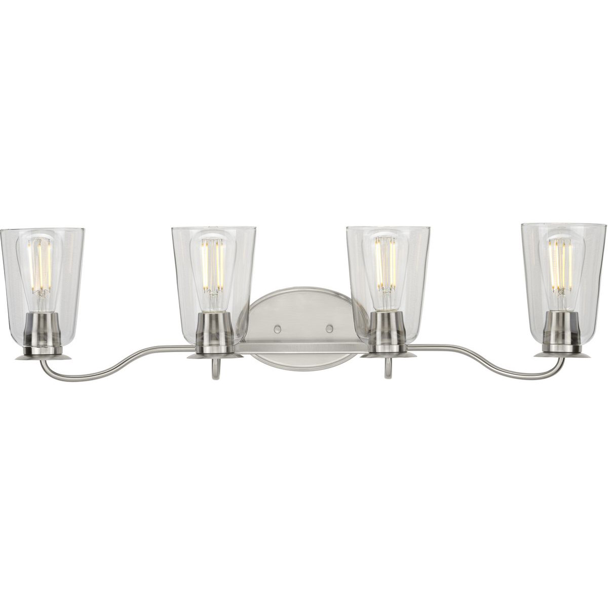 Durrell 4 Light 31.25 inch Brushed Nickel Bath Vanity Wall Light