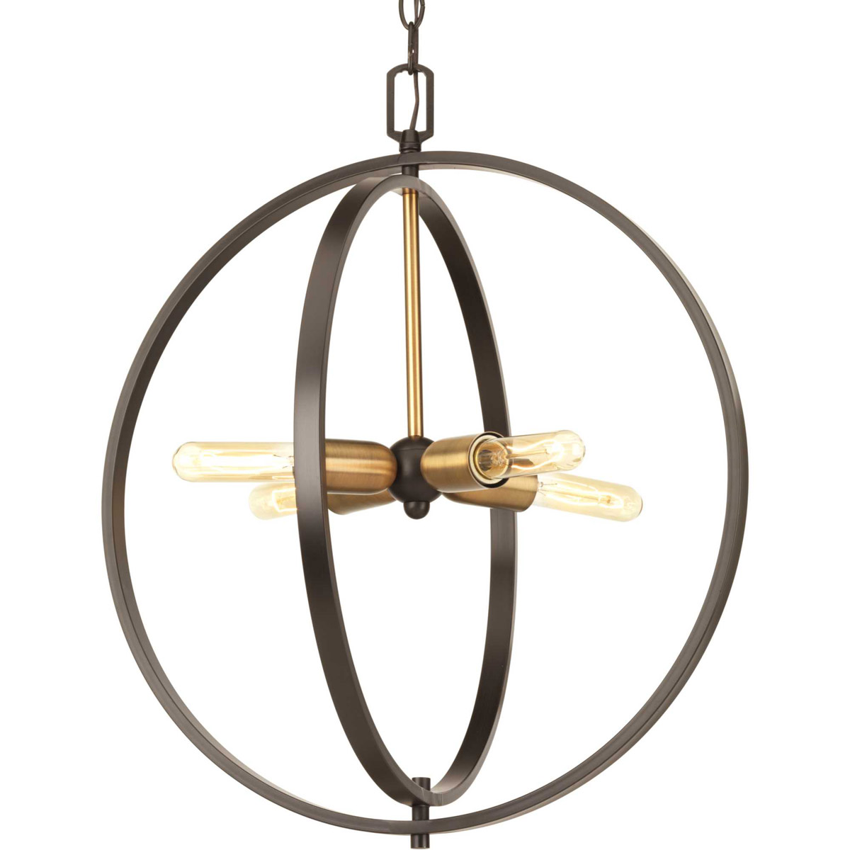 Swing 4 Light 20 inch Antique Bronze Pendant Ceiling Light, Medium