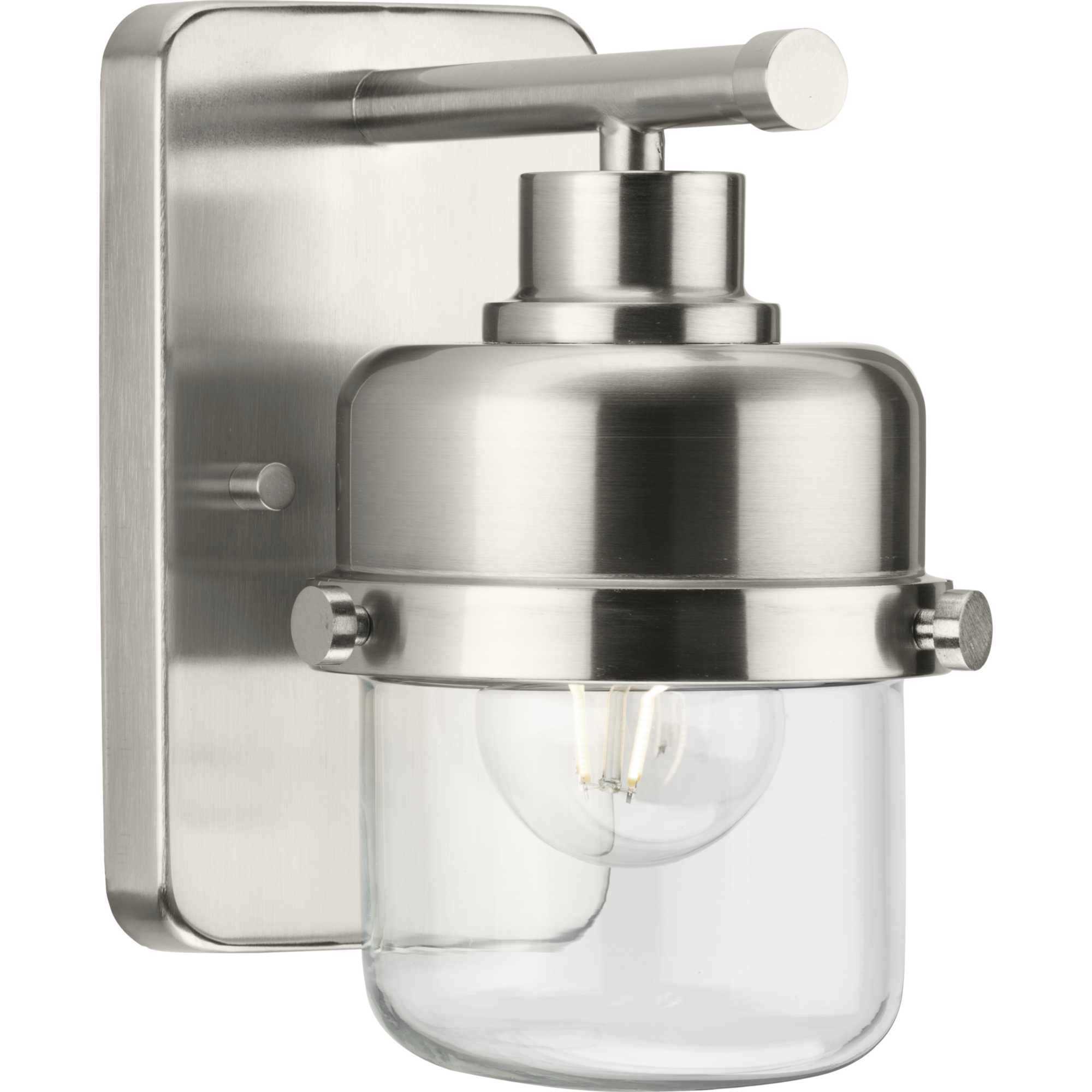 Beckner 1 Light 5 inch Brushed Nickel Bath Light Wall Light