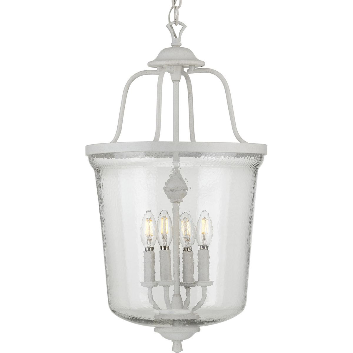 Bowman 4 Light 14.25 inch Cottage White Foyer Pendant Ceiling Light