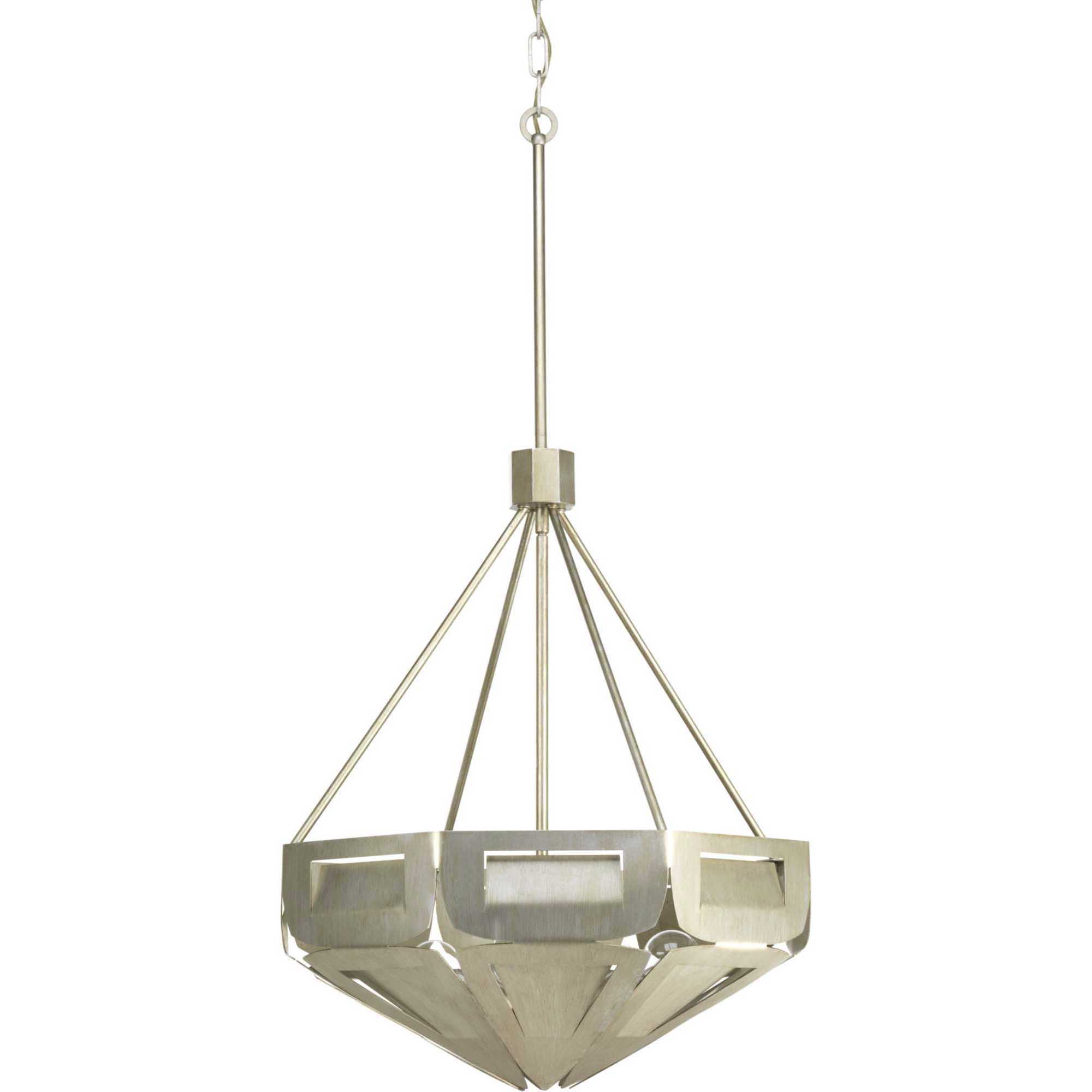 Point Dume&trade; Yerba 4 Light 21.63 inch Silver Ridge Pendant Ceiling Light, Design Series