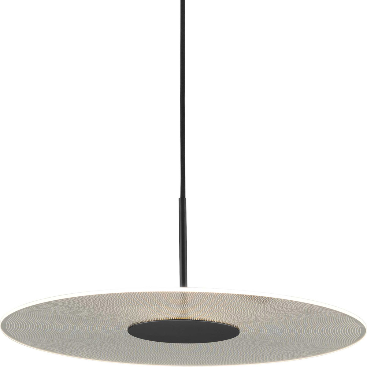 Spoke LED LED 17.72 inch Matte Black Pendant Ceiling Light, Progress LED