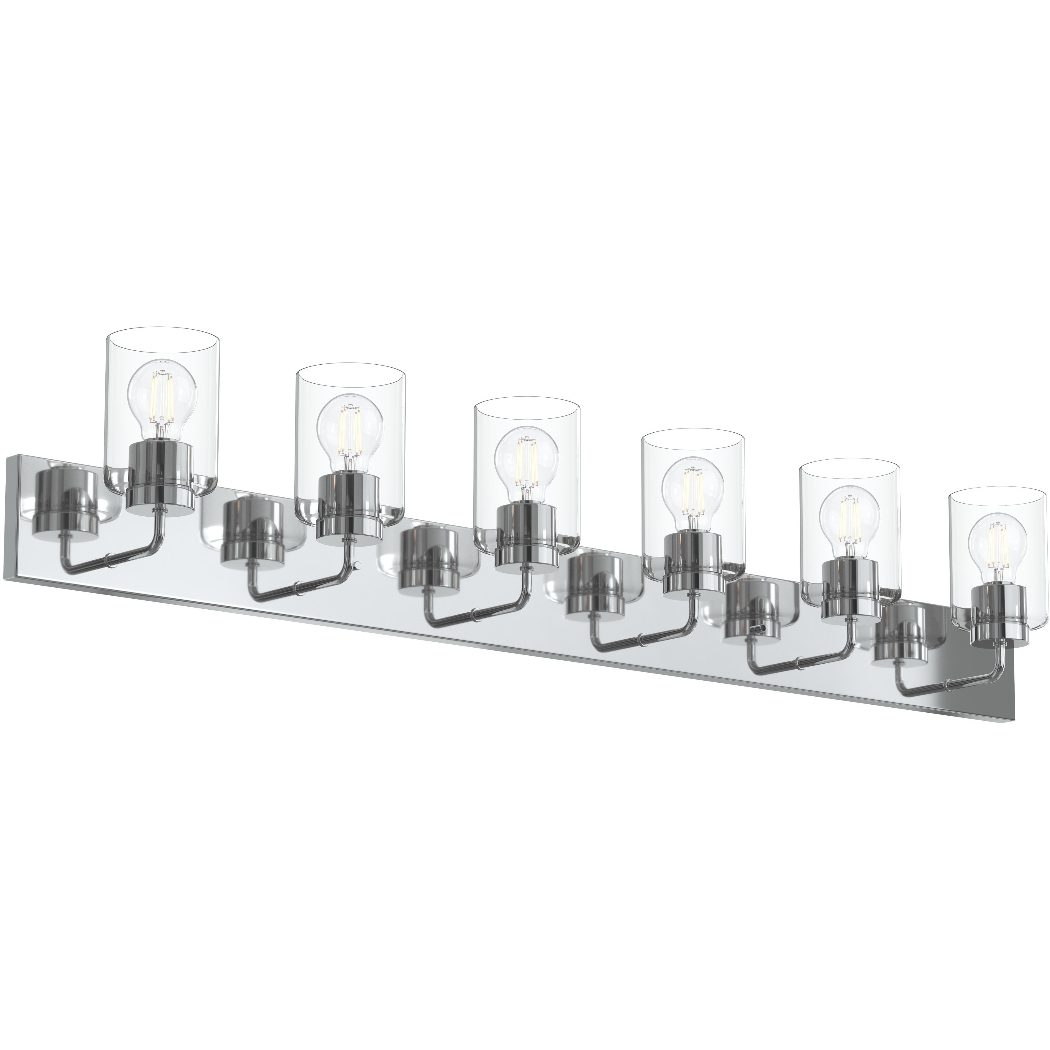 Merry 6 Light 48 inch Polished Chrome Bath Vanity Wall Light