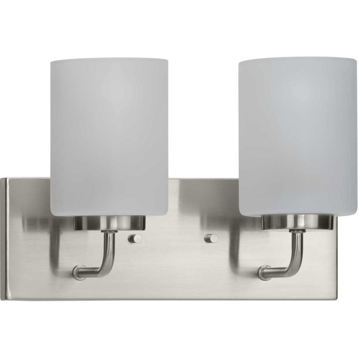 Merry 2 Light 12 inch Brushed Nickel Bath Vanity Wall Light