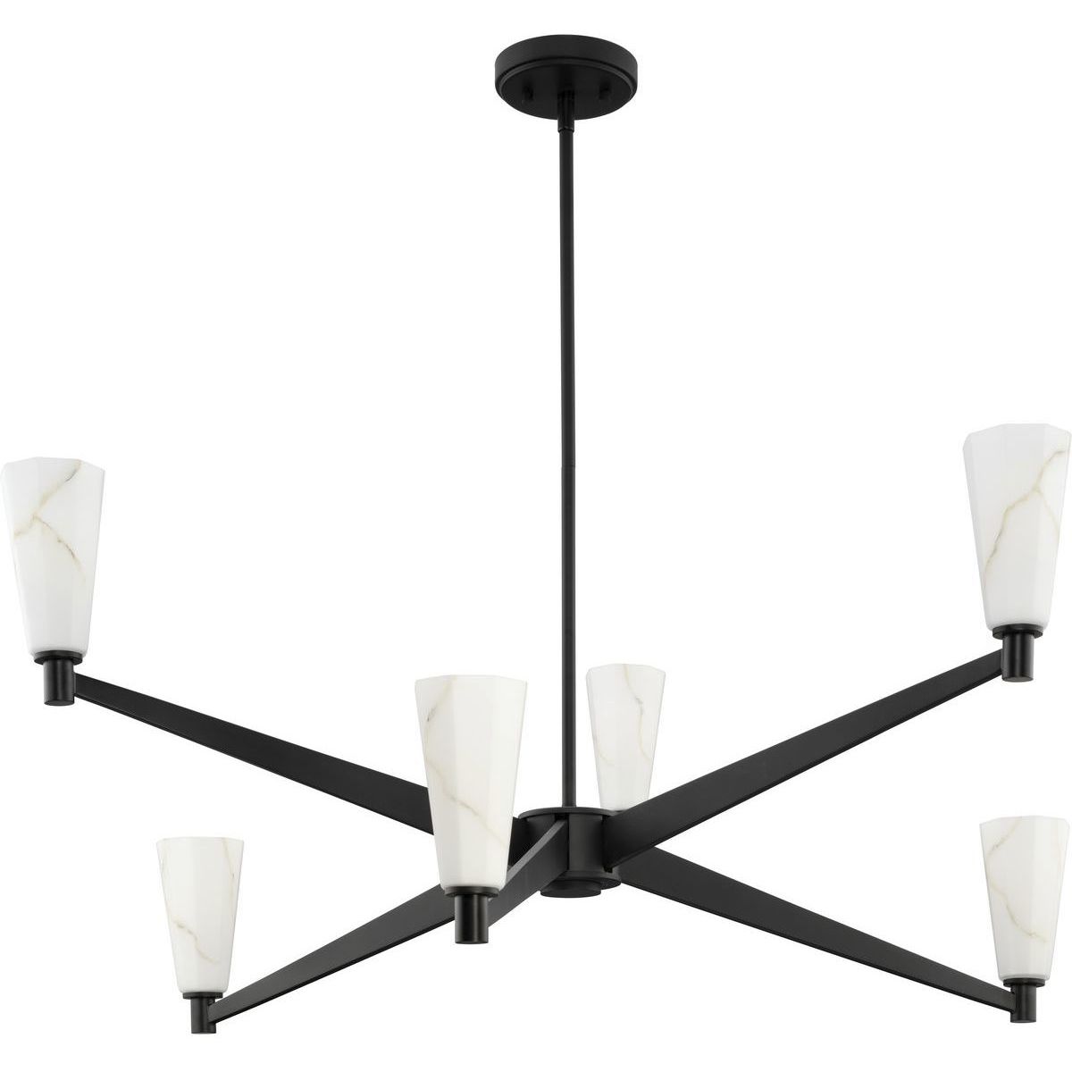 Veloce 26-Inch LED Chandelier in Black by Modern Forms | PD