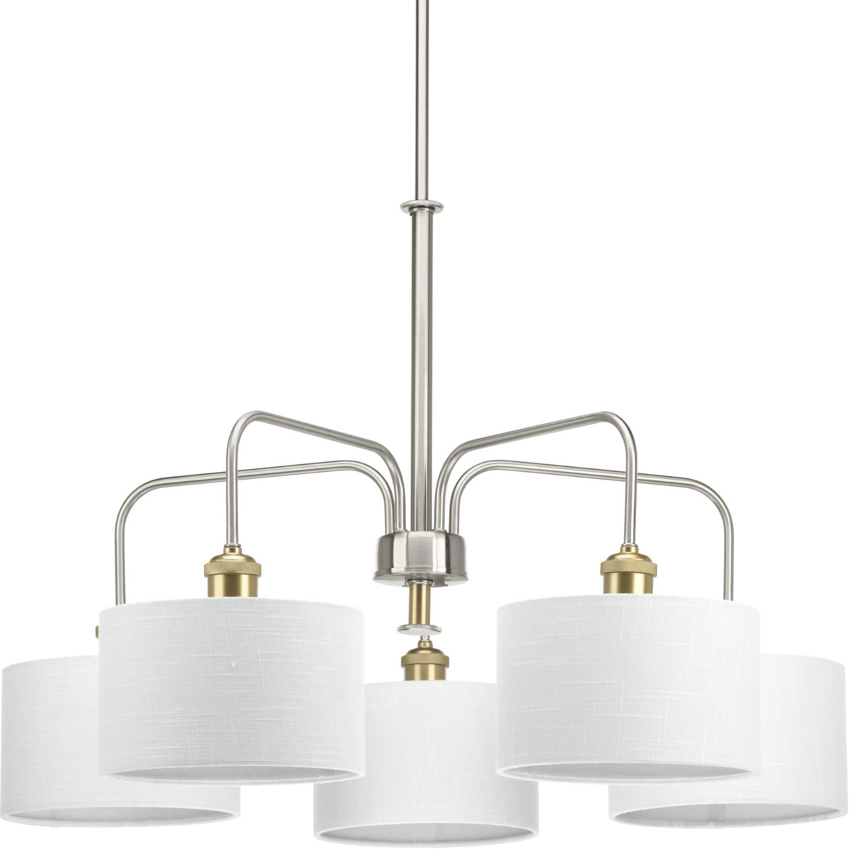 Cordin 5 Light 30 inch Brushed Nickel Chandelier Ceiling Light, Design Series